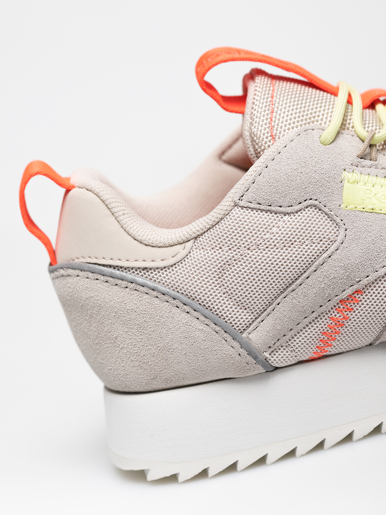 Reebok Cl Leather Ripple T Shoes Wmn (stucco/lemglw/sorang)