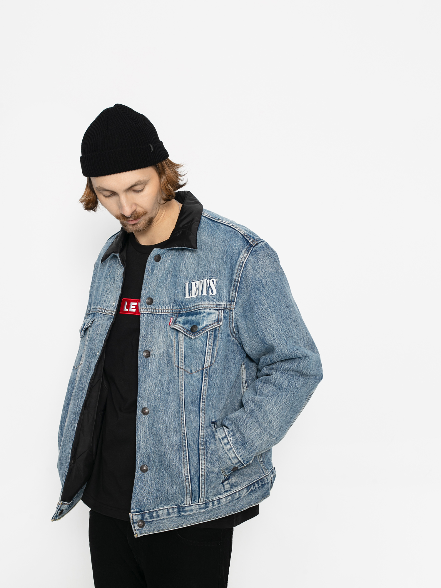 levi's padded denim jacket