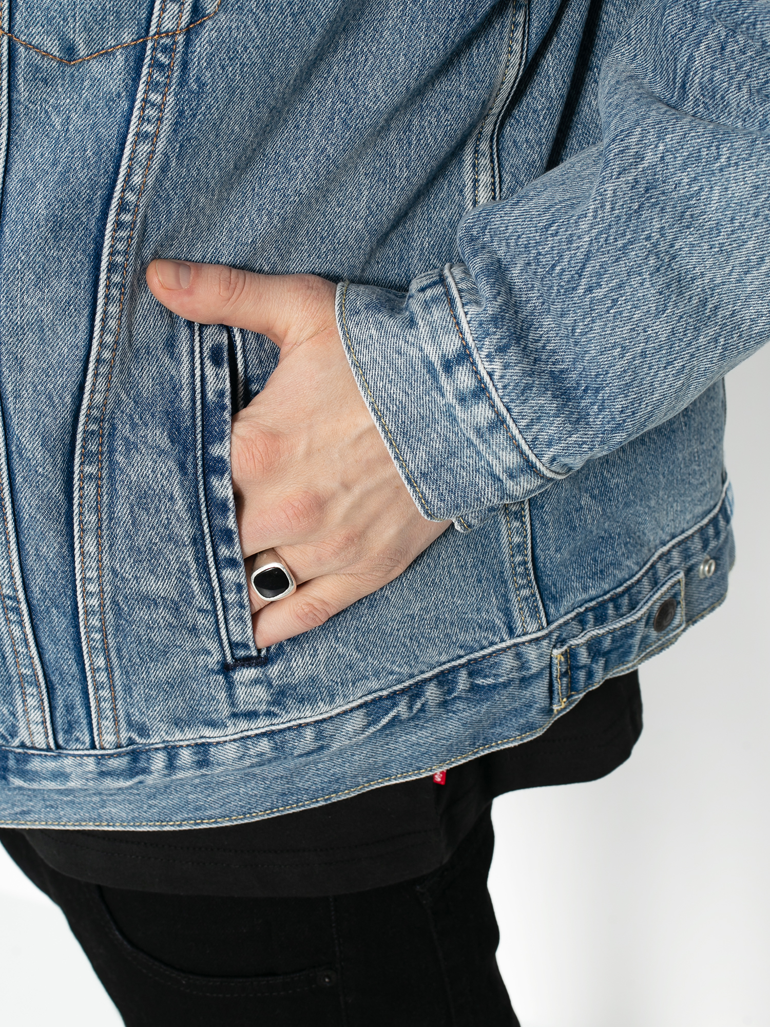 Levi's® Rvs Padded Trucker Surprise Reversible Jacket (harvest gold/fog/forged iro)