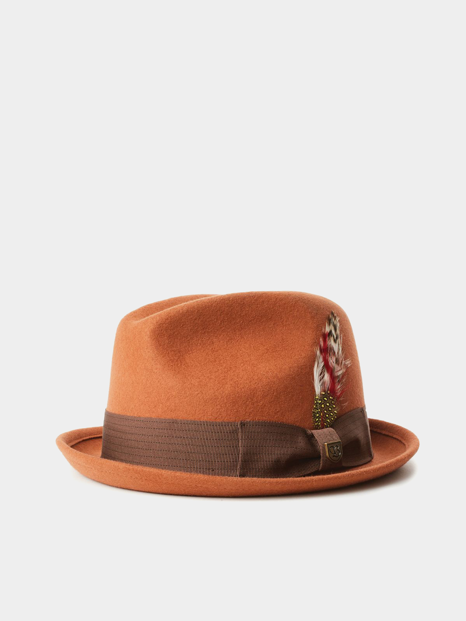 Brixton Gain Fedora Hat - orange (rust) display picture 3