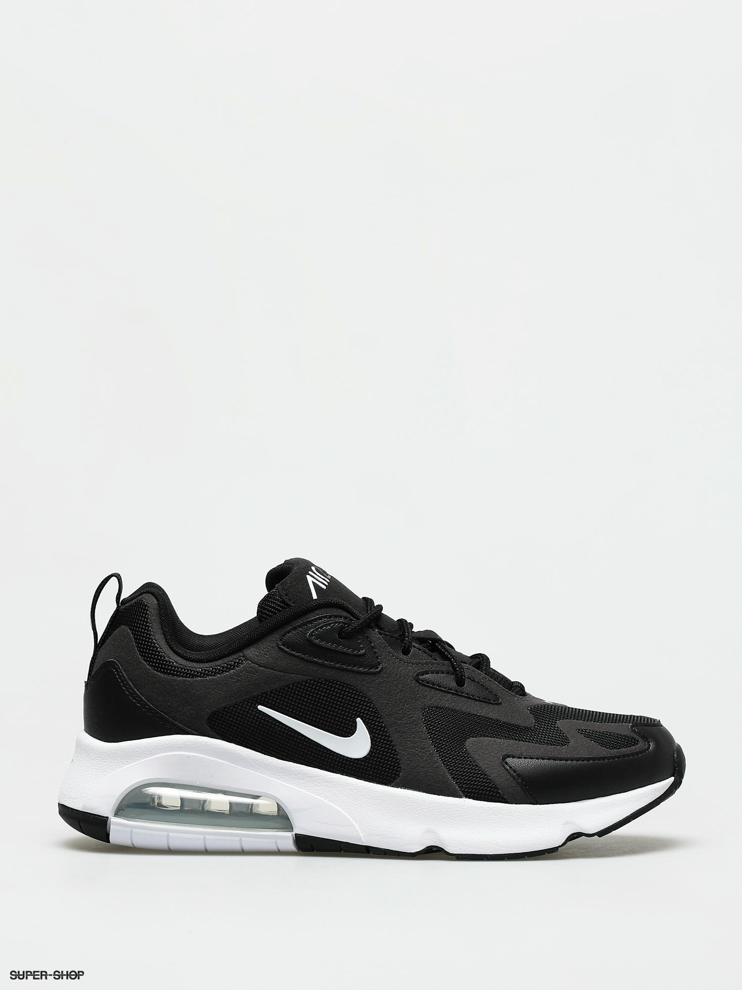 air max 200 black white silver