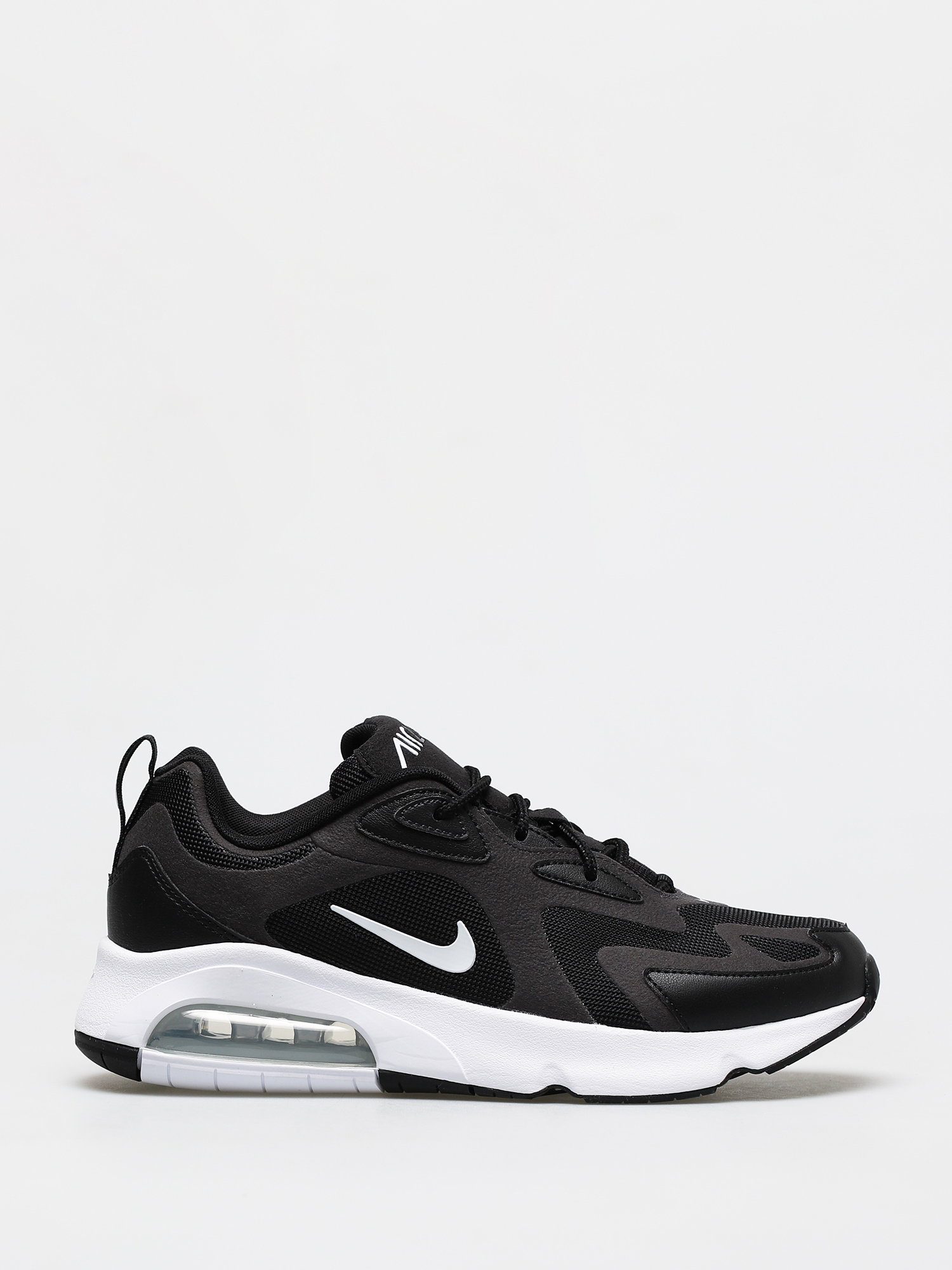 Nike Air Max 200 Shoes (black/white off noir metallic silver)