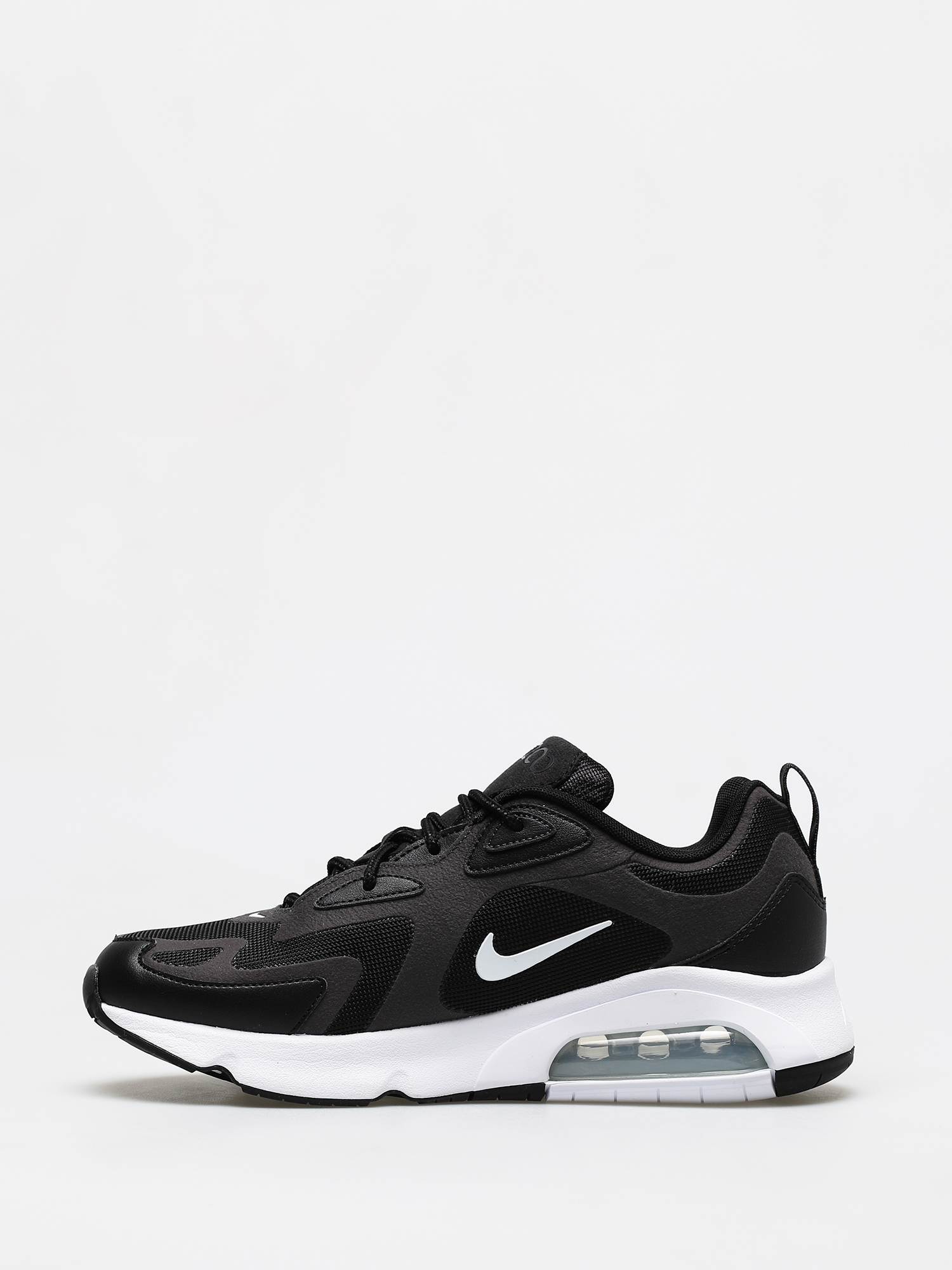 Nike Air Max 200 Shoes (black/white off noir metallic silver)