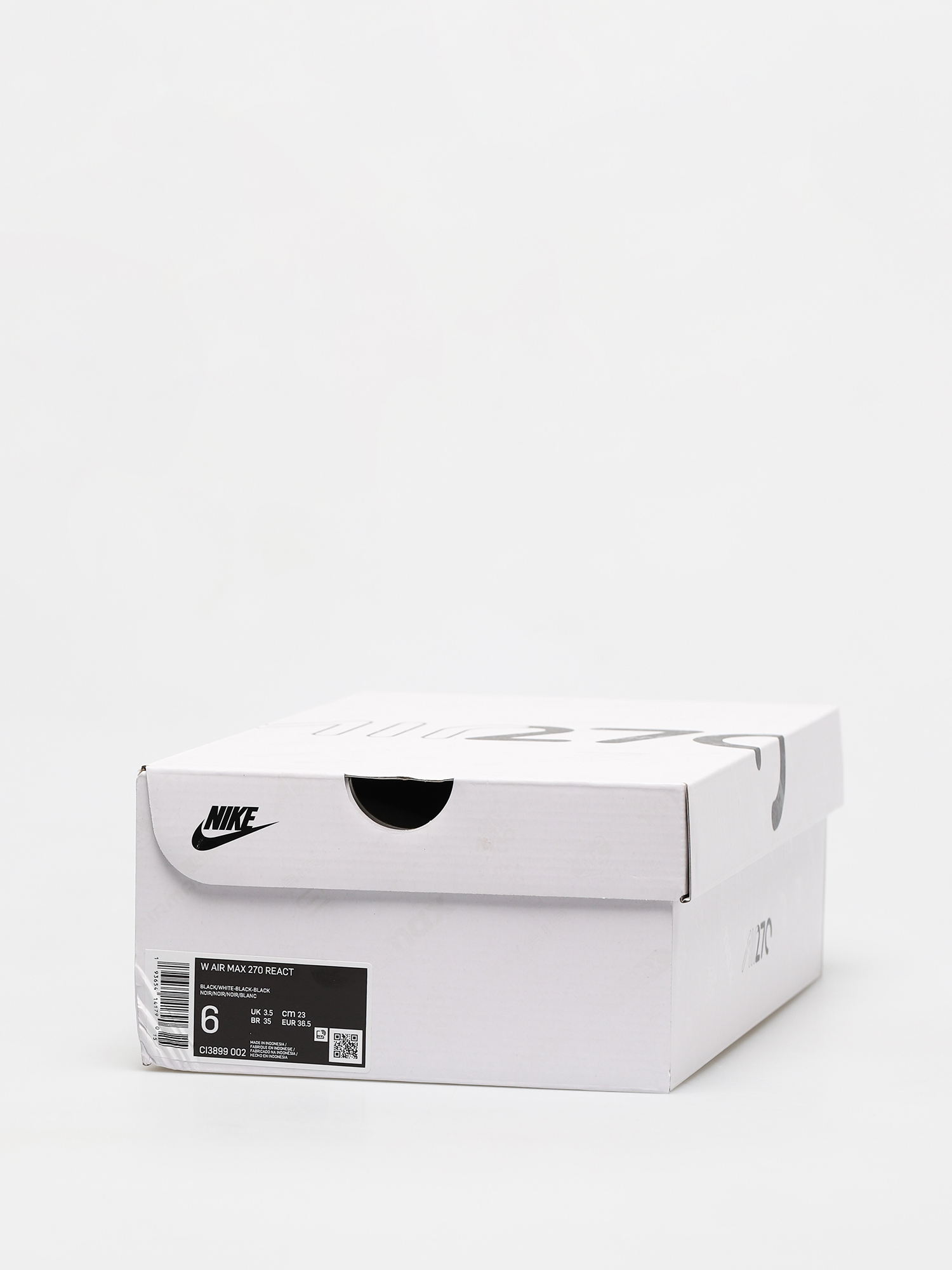 Nike Air Max 270 React Shoes Wmn (black/white black black)