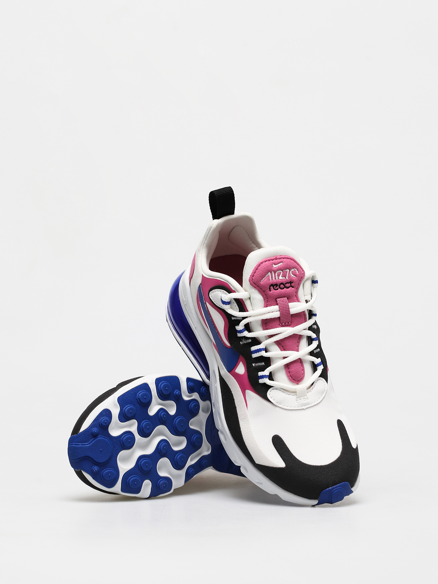 Nike Air Max 270 React Shoes Wmn (summit white/hyper blue cosmic fuchsia)