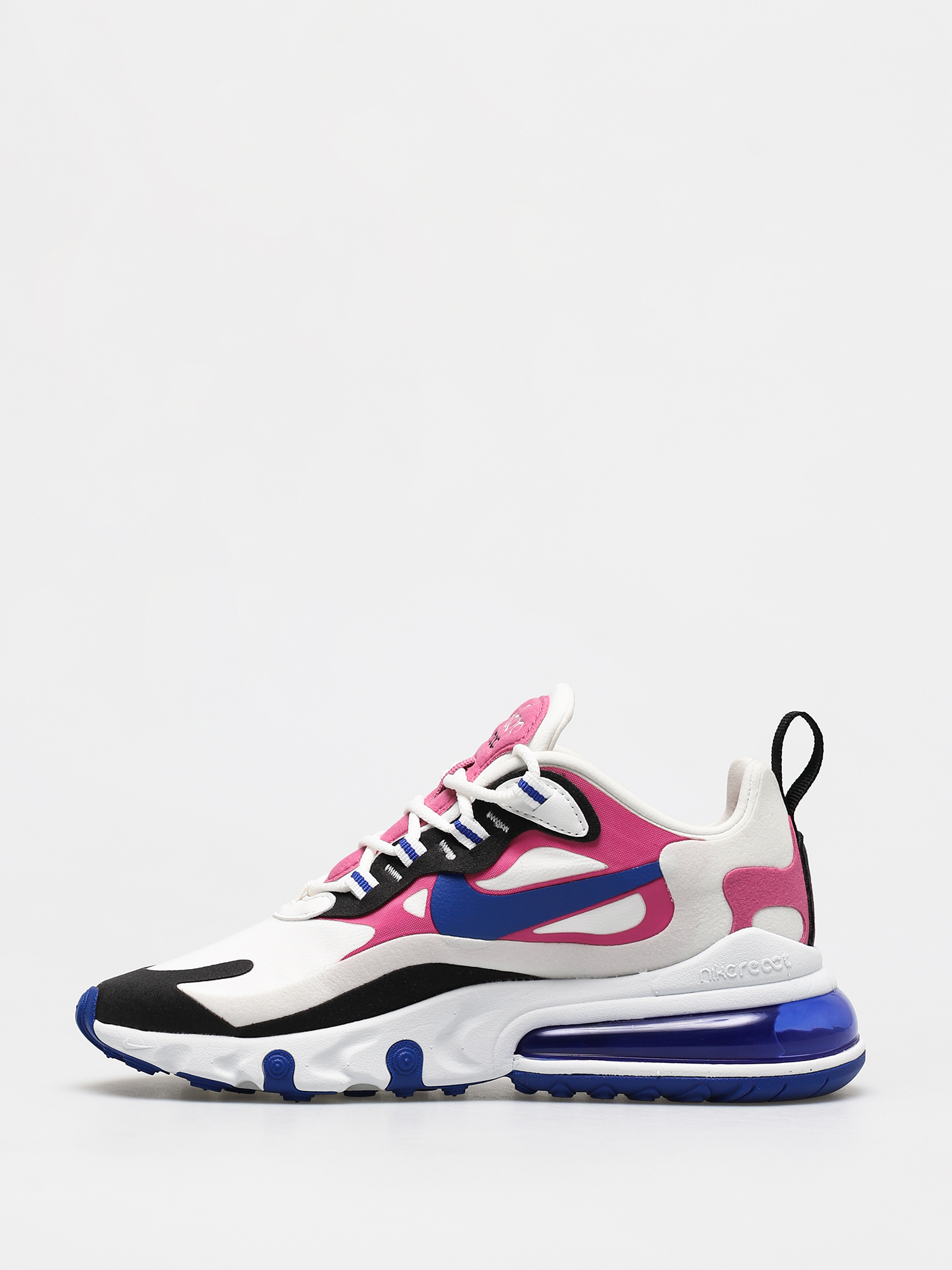 Nike Air Max 270 React Shoes Wmn (summit white/hyper blue cosmic fuchsia)