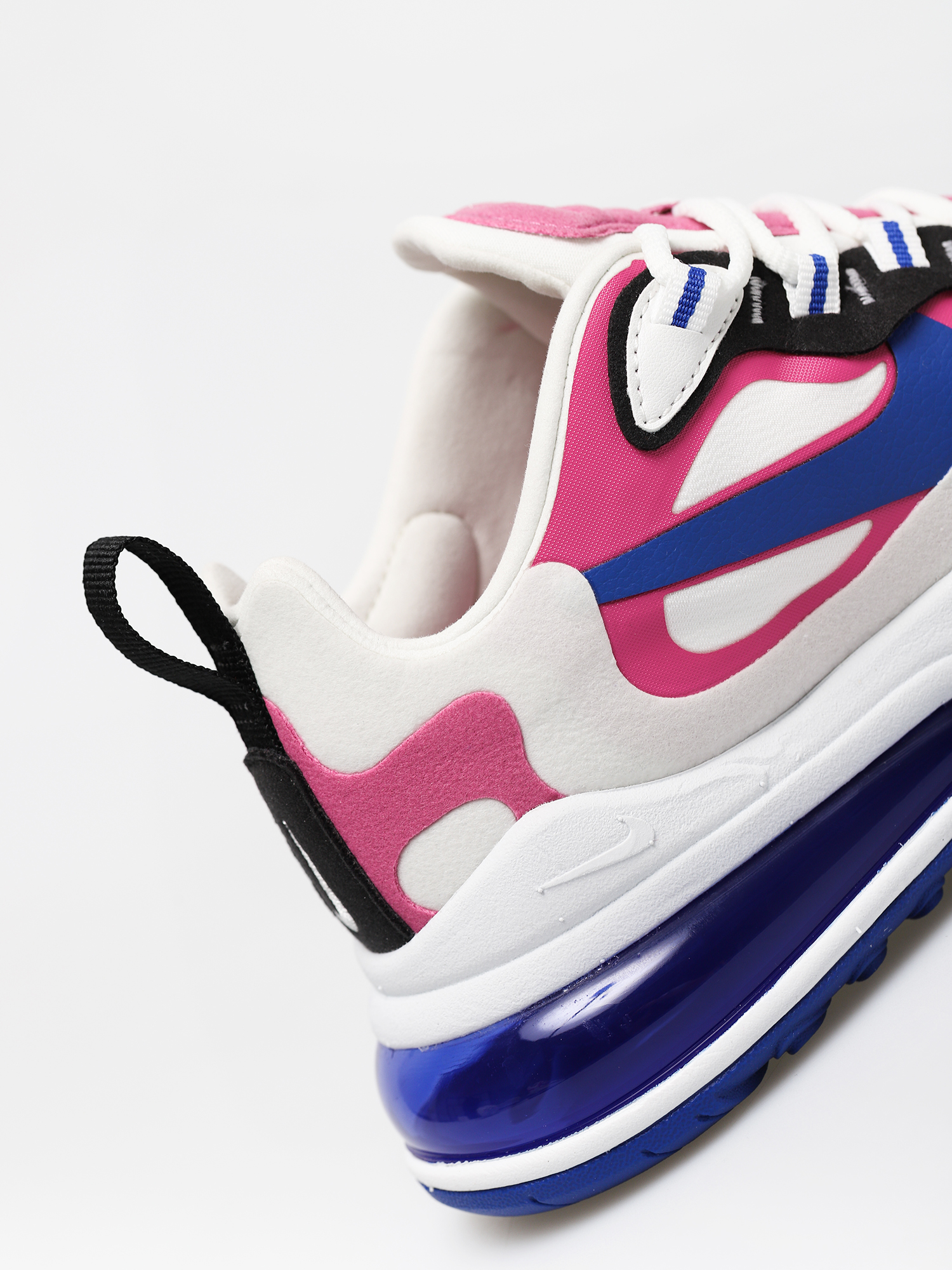 Nike Air Max 270 React Shoes Wmn (summit white/hyper blue cosmic fuchsia)