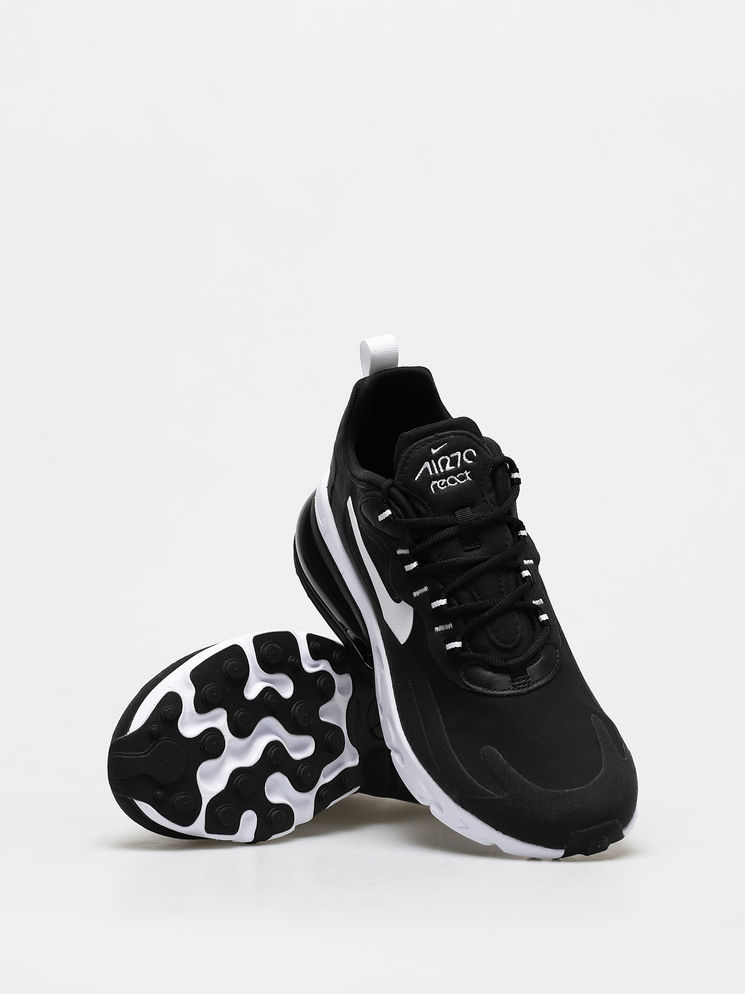 Nike Air Max 270 React Shoes Black White Black