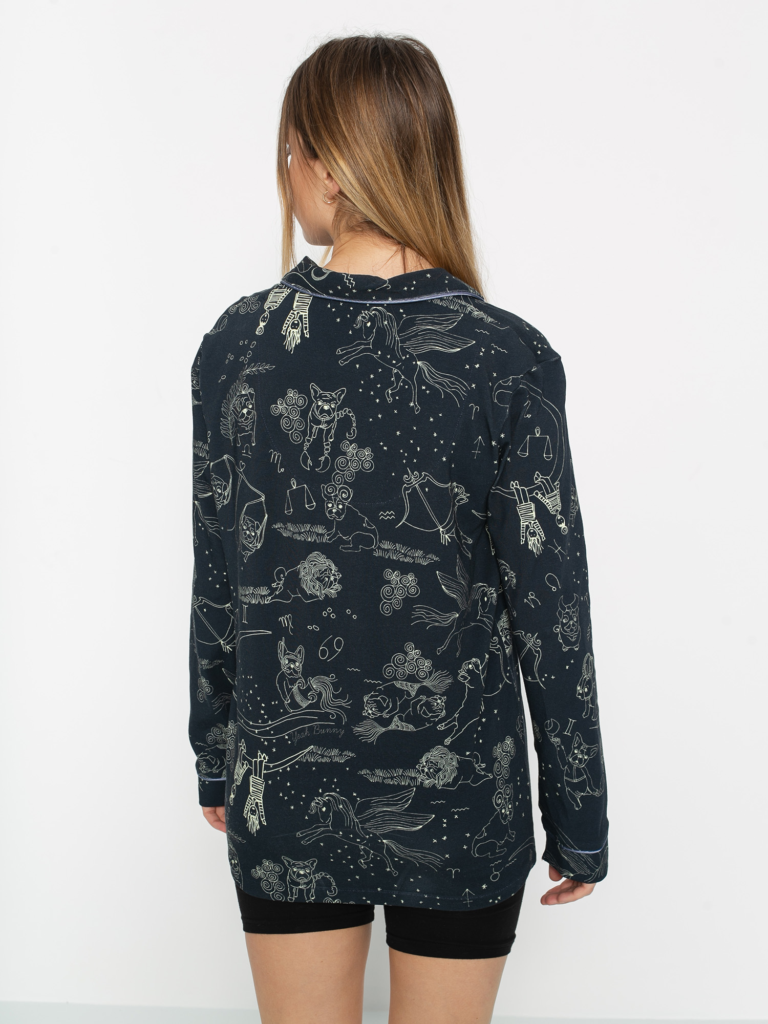 Yeah Bunny Hemd Puppy LS Wmn (dark navy)