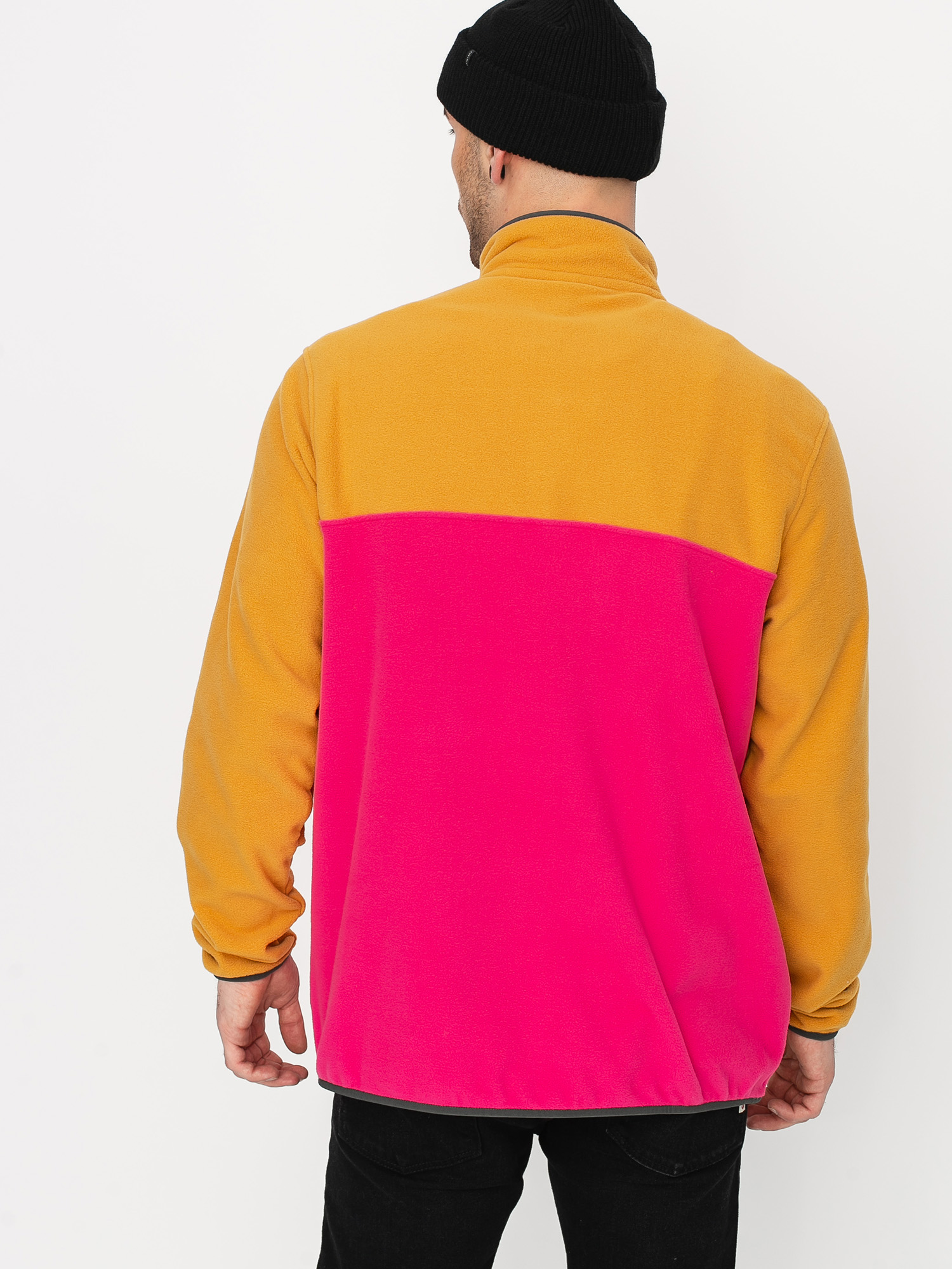 Mens Patagonia Micro D Snap T Fleece (ultra pink)