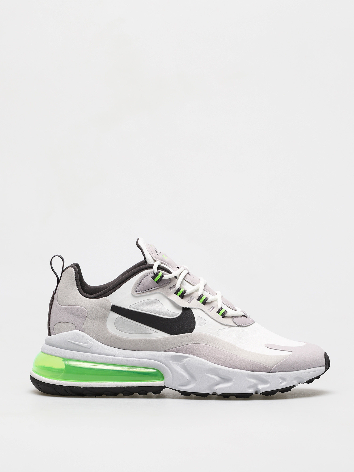 Nike Air Max 270 React Shoes (summit white/electric green vast grey)
