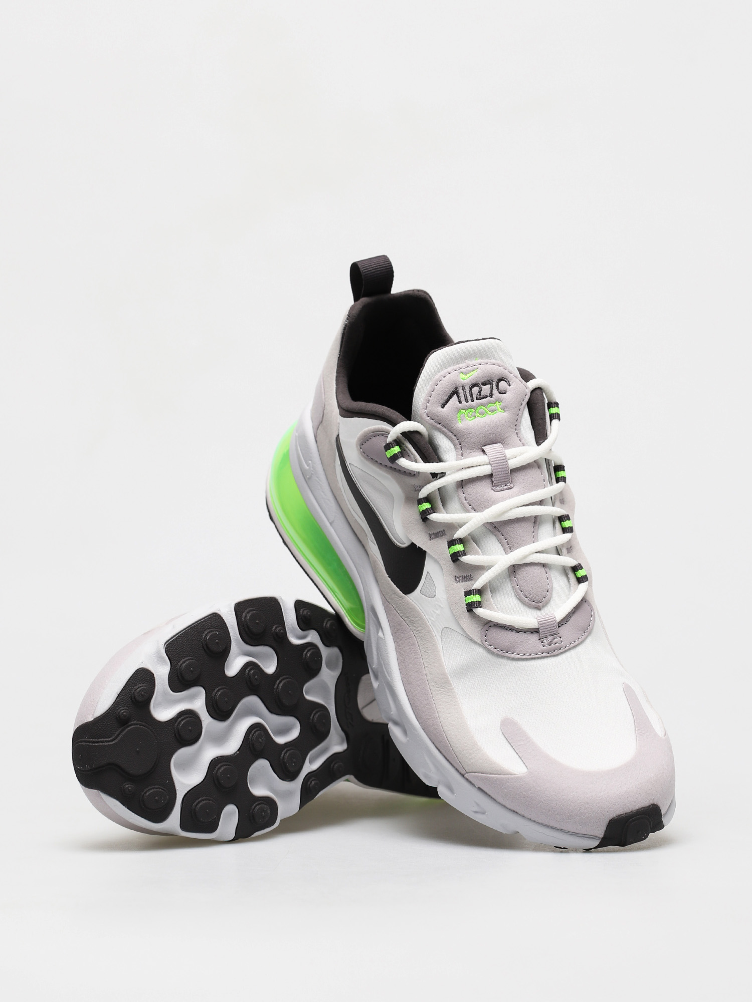 air max 270 react white green