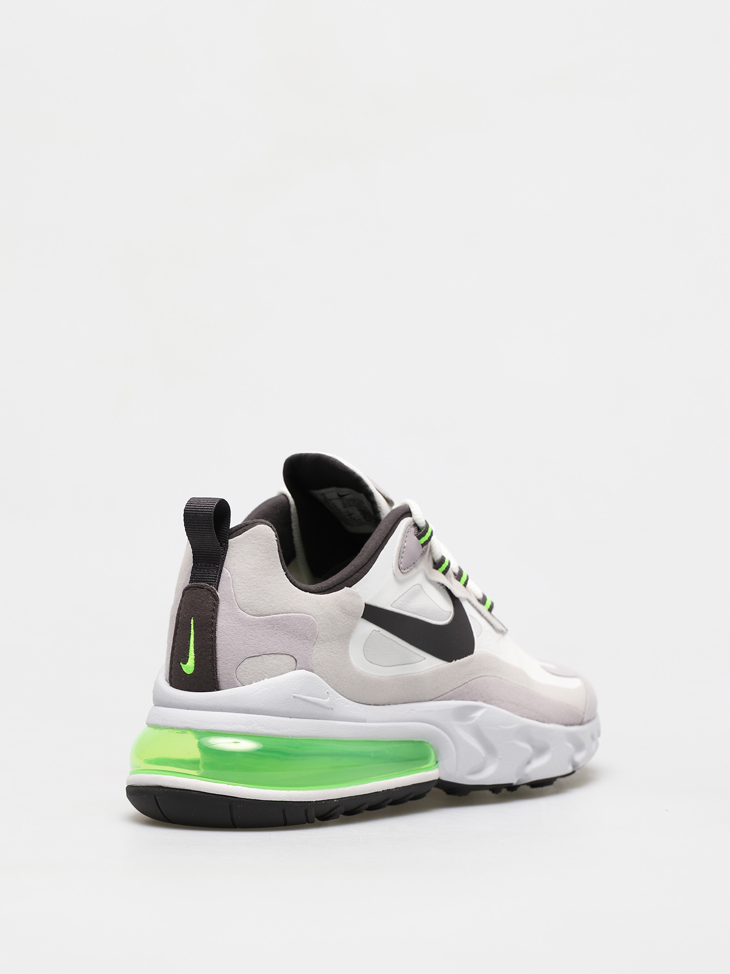 Nike Air Max 270 React Shoes (summit white/electric green vast grey)