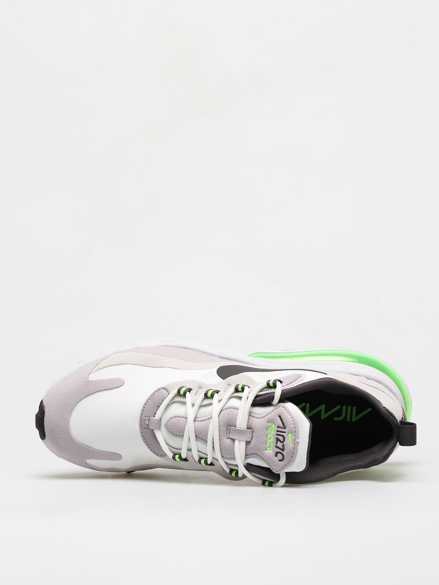 Nike Air Max 270 React Shoes (summit white/electric green vast grey)