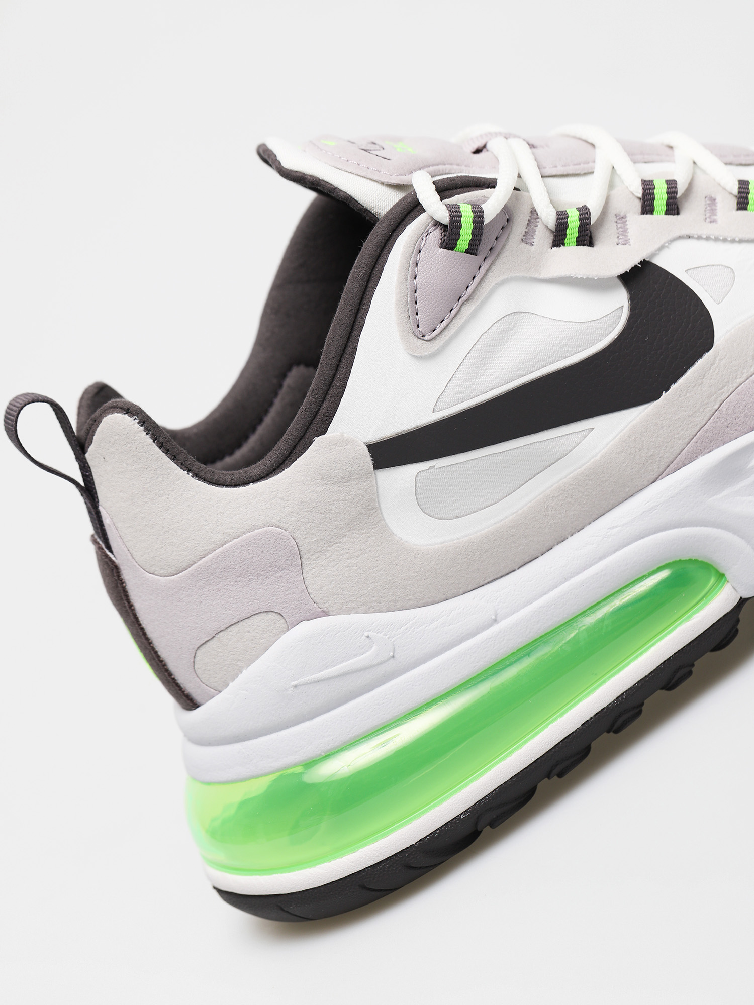 Nike Air Max 270 React Shoes (summit white/electric green vast grey)