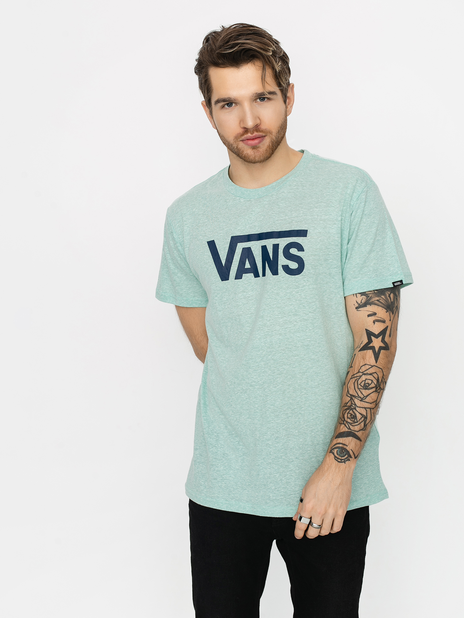 vans classic t shirt grey