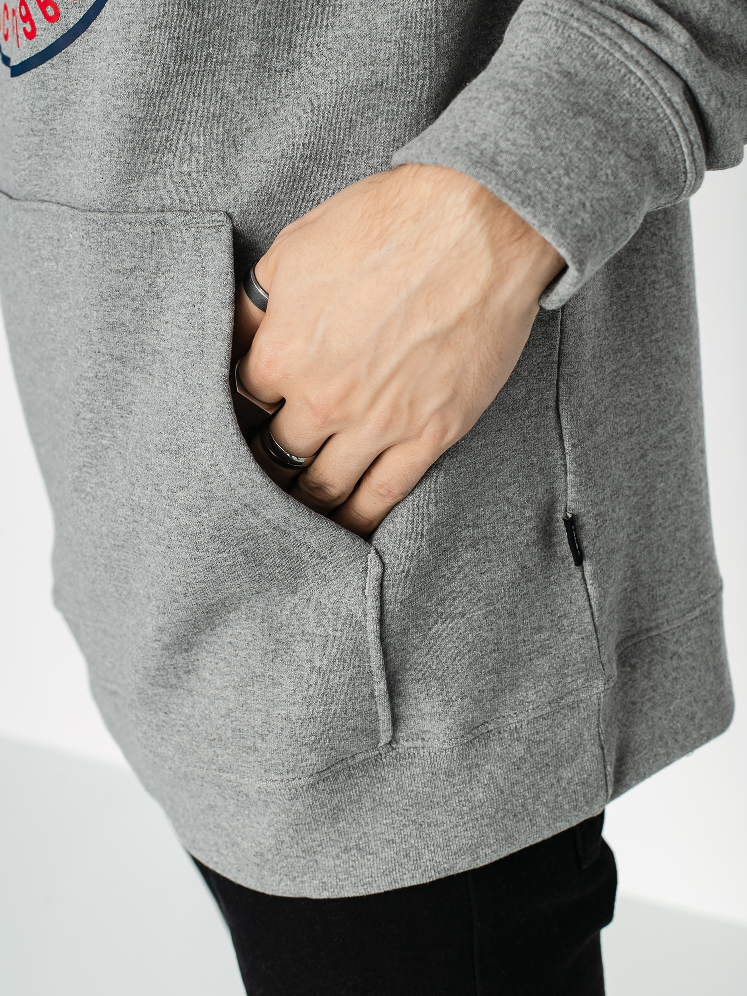 Vans Og Checker HD Hoodie (cement heather)