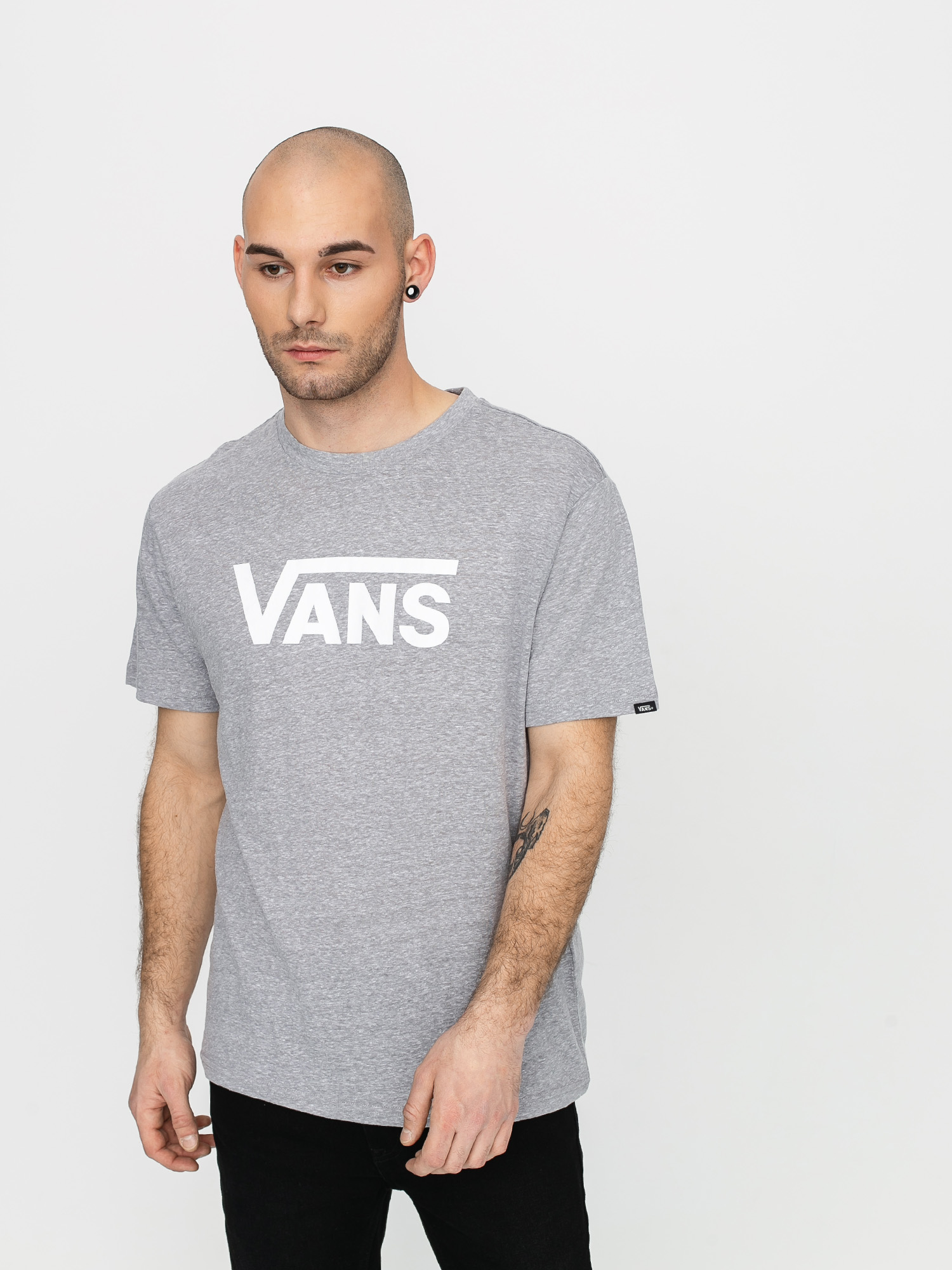 vans classic t shirt grey