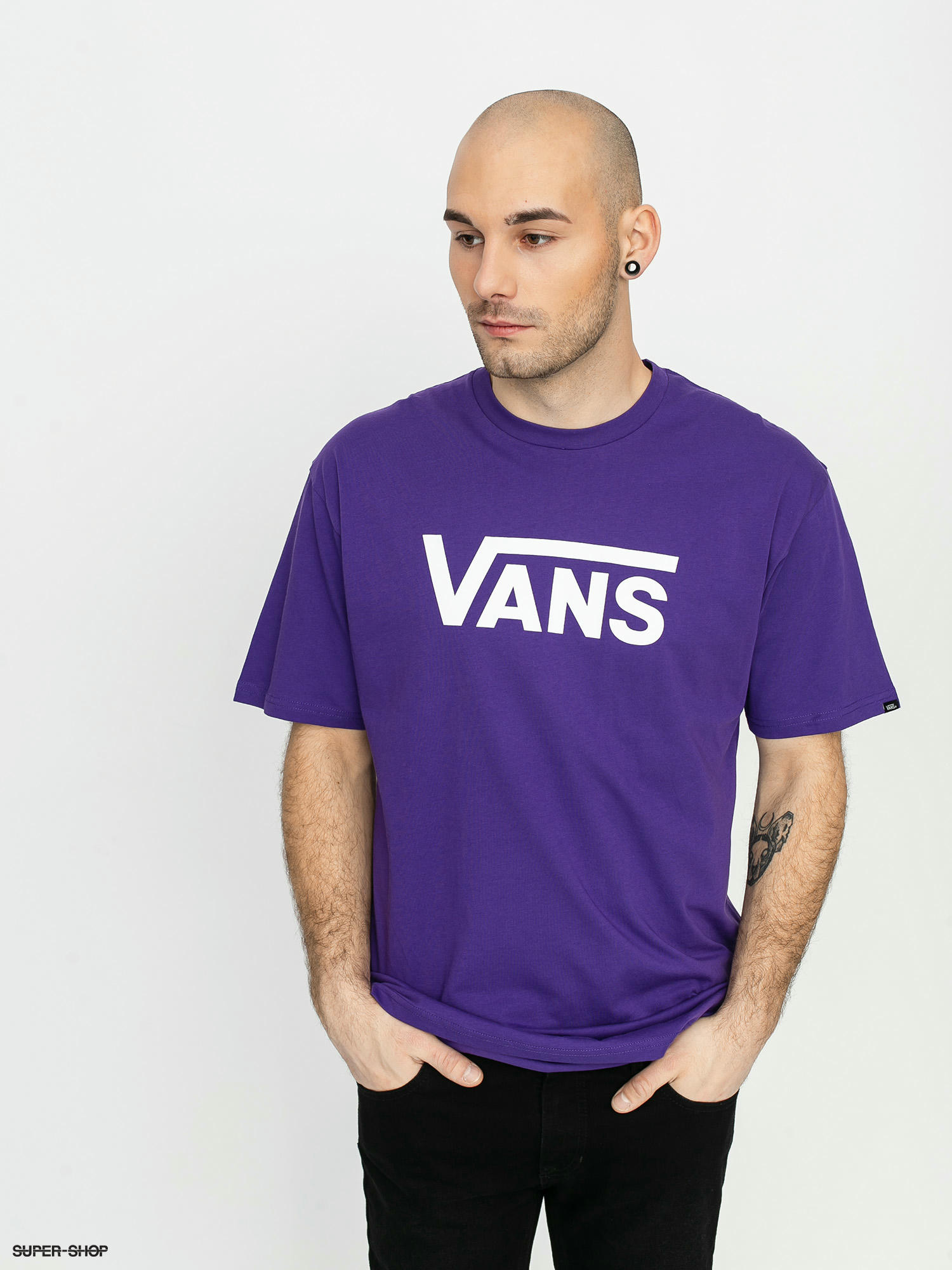 Vans Classic T-shirt (heliotrope/white)