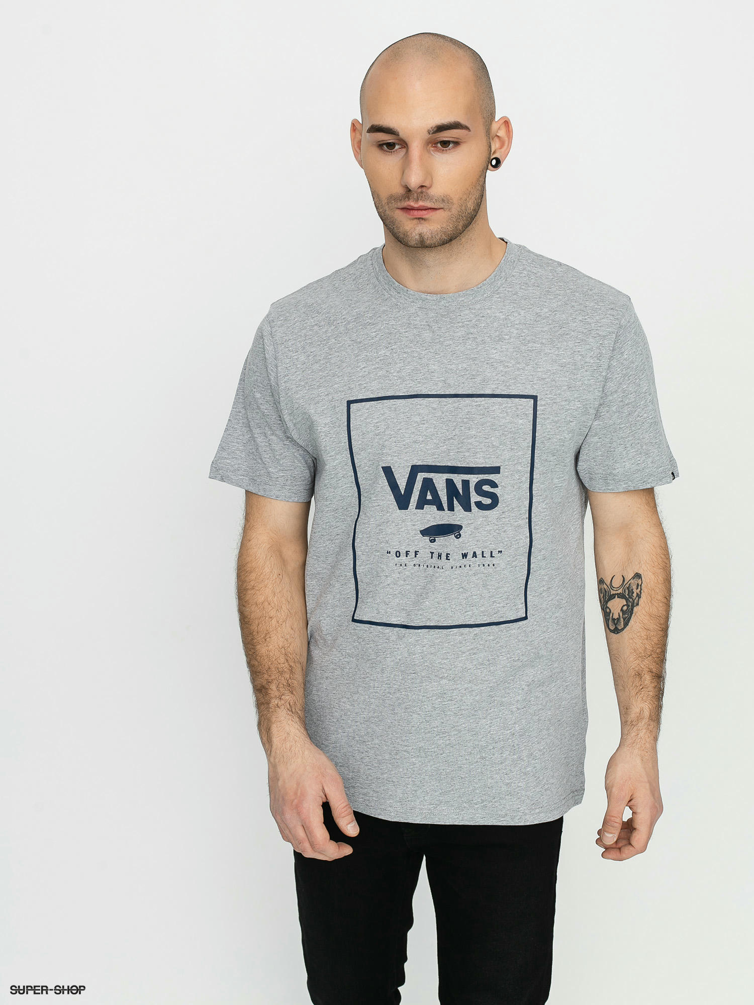 Vans Print Box T-shirt (athletic heather/dress blues)