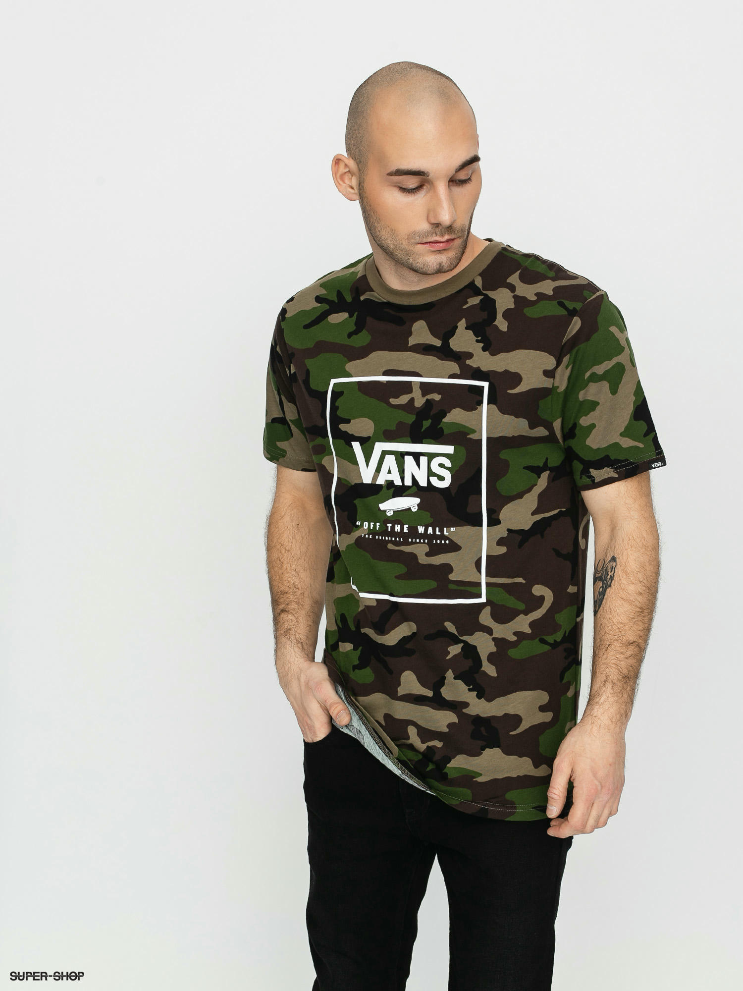 Vans camo on sale t shirt