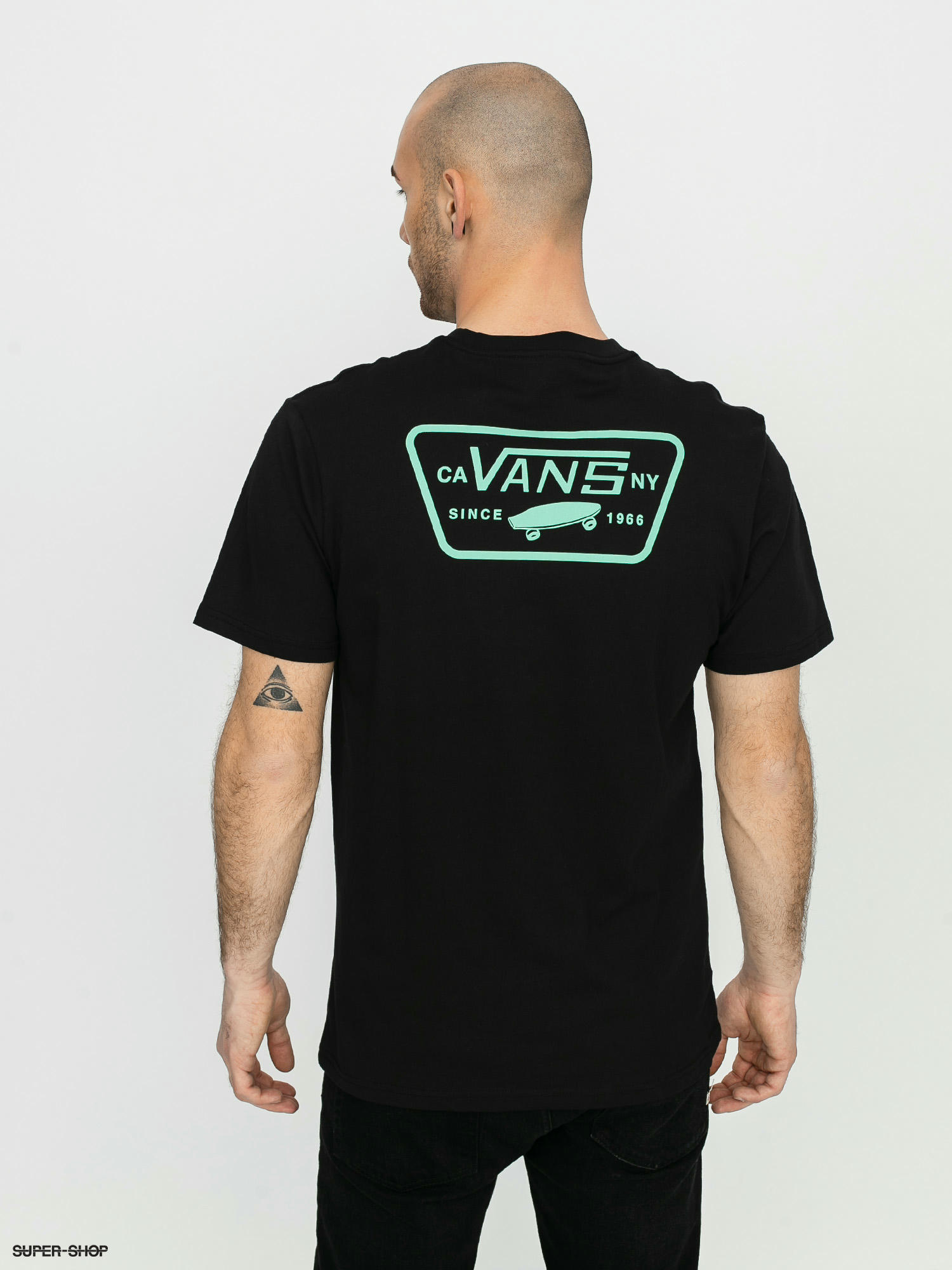 vans back print t shirt