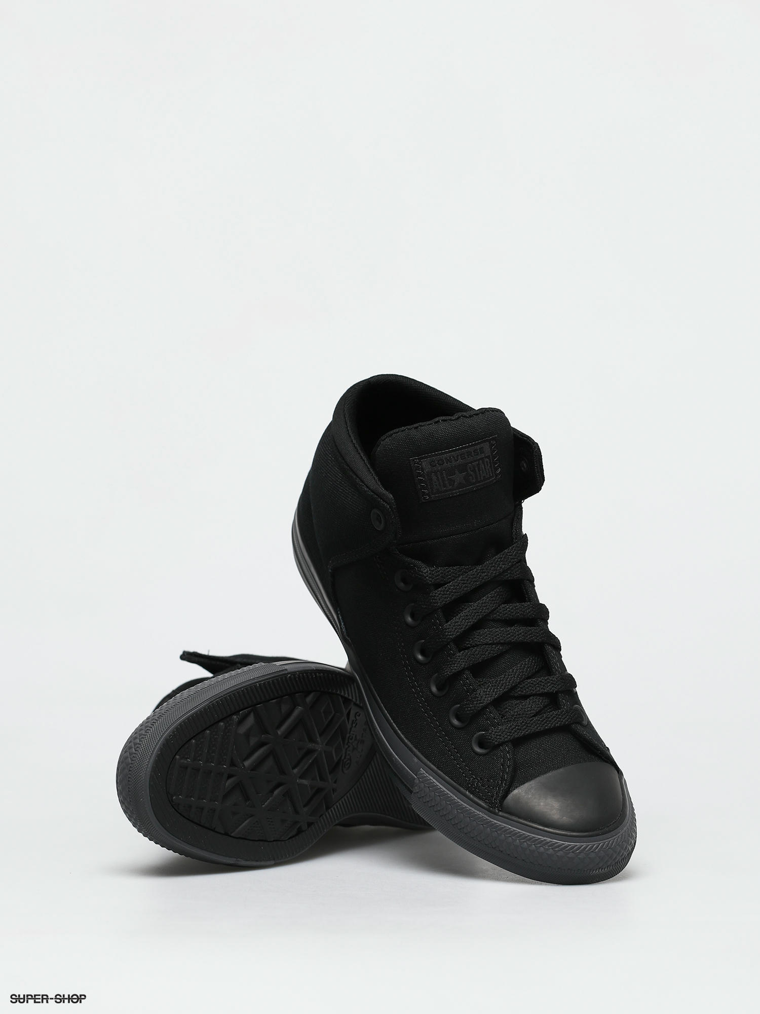 converse all star street mid black