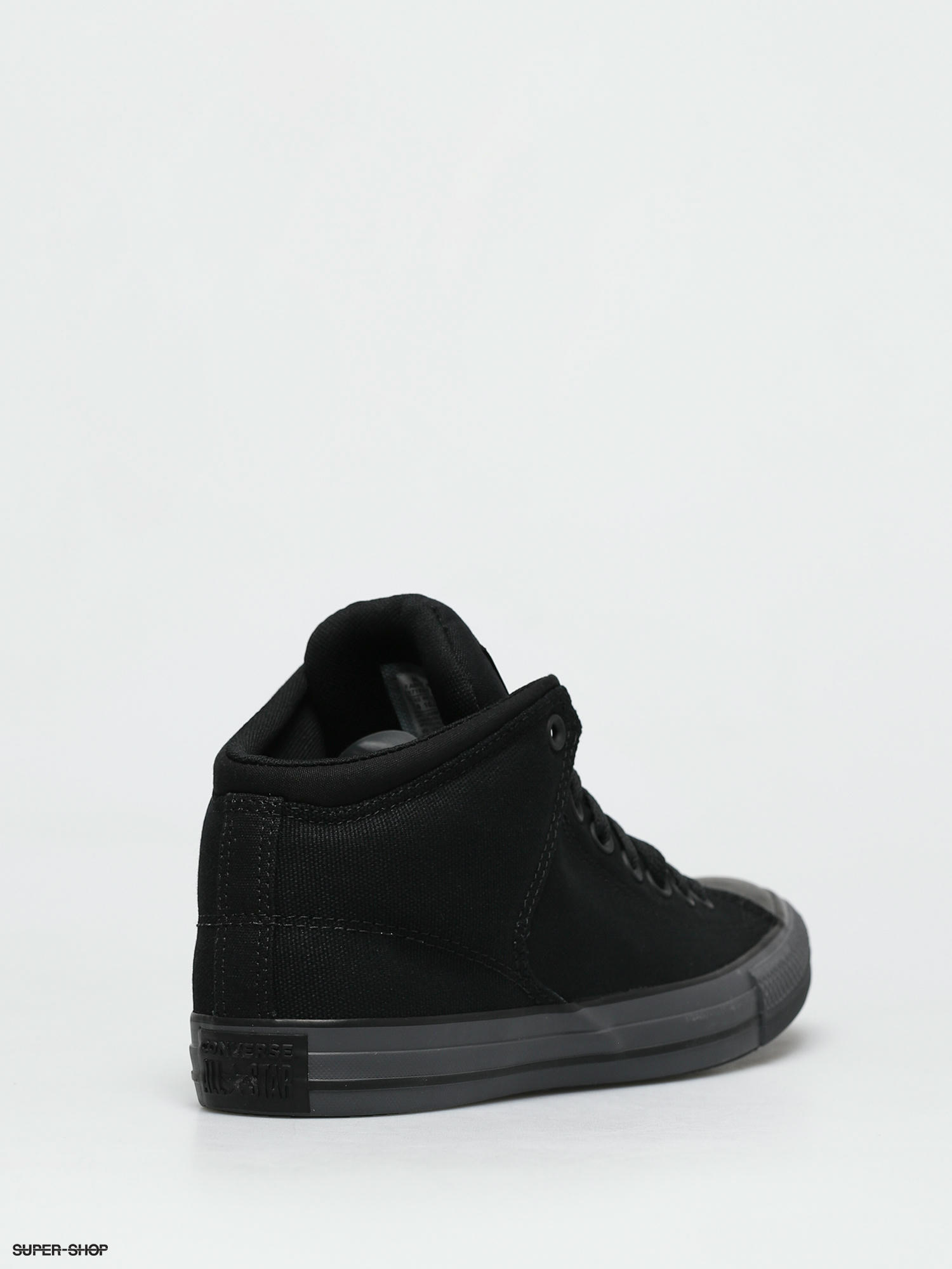 converse chuck taylor all star mid high street black black