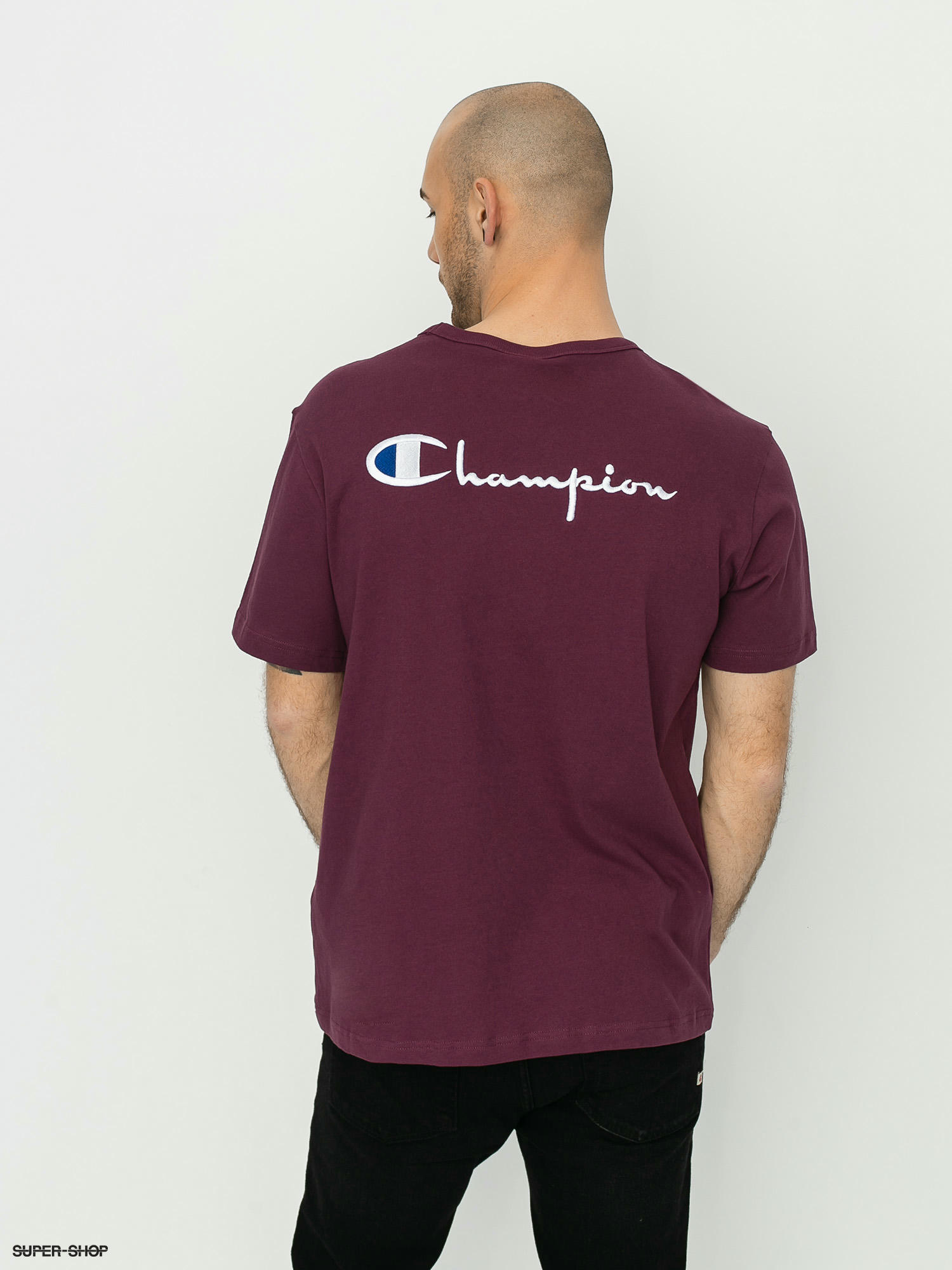 champion shirt maroon