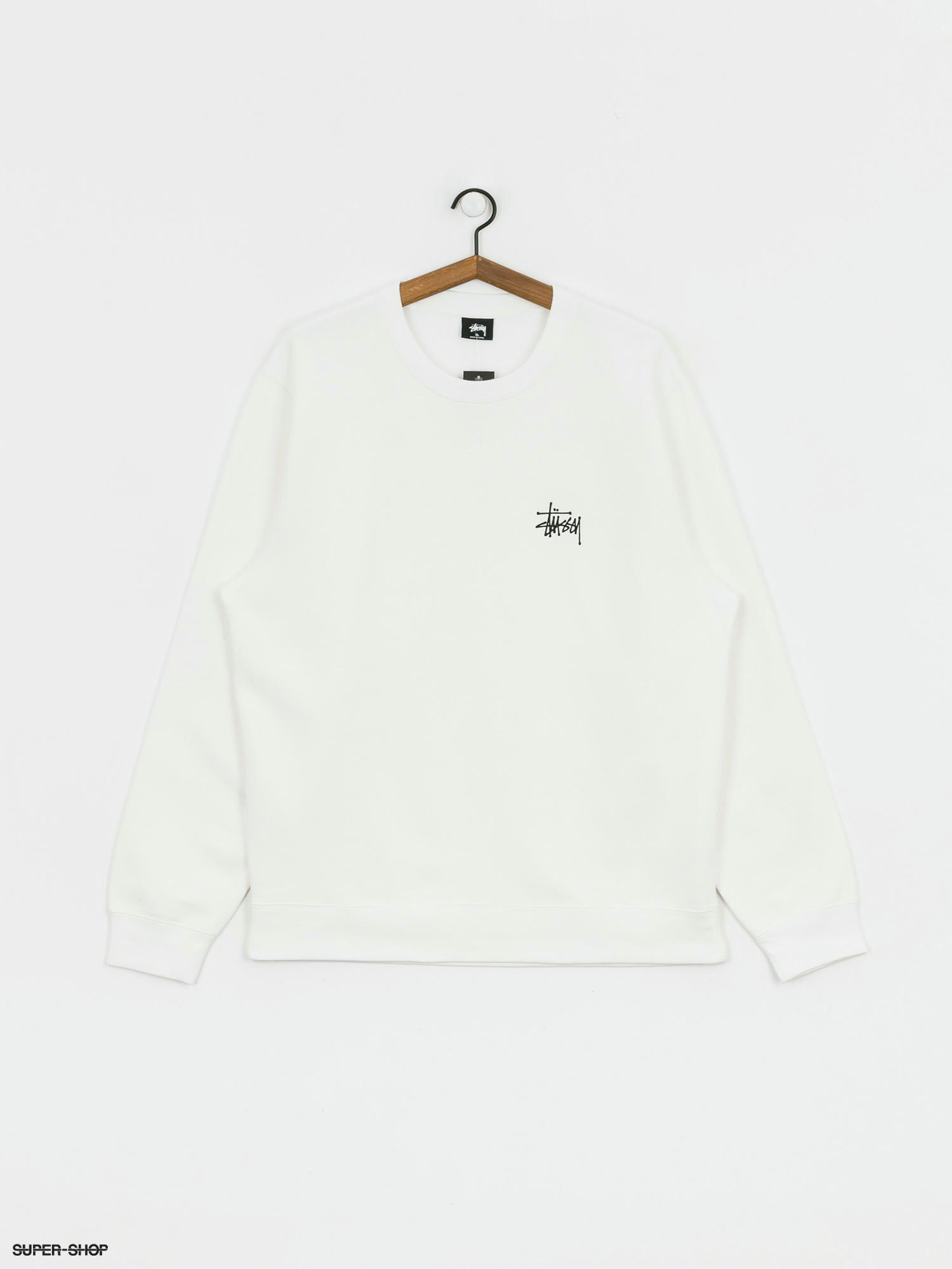 white stussy crewneck