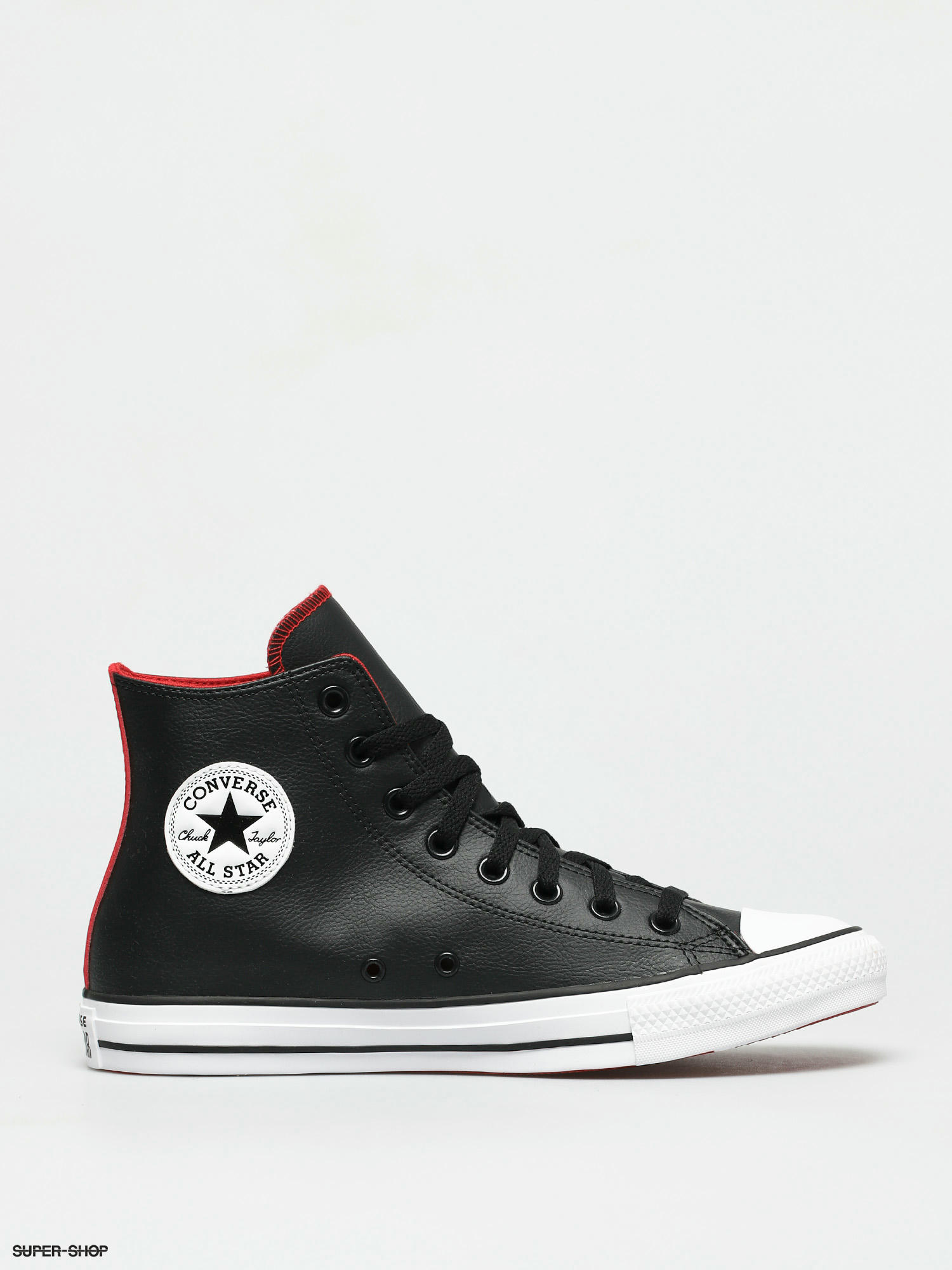 converse all star black and red