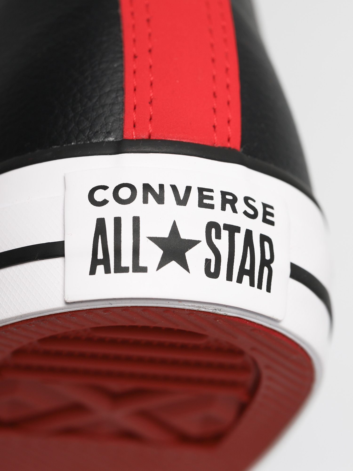 white red and black converse