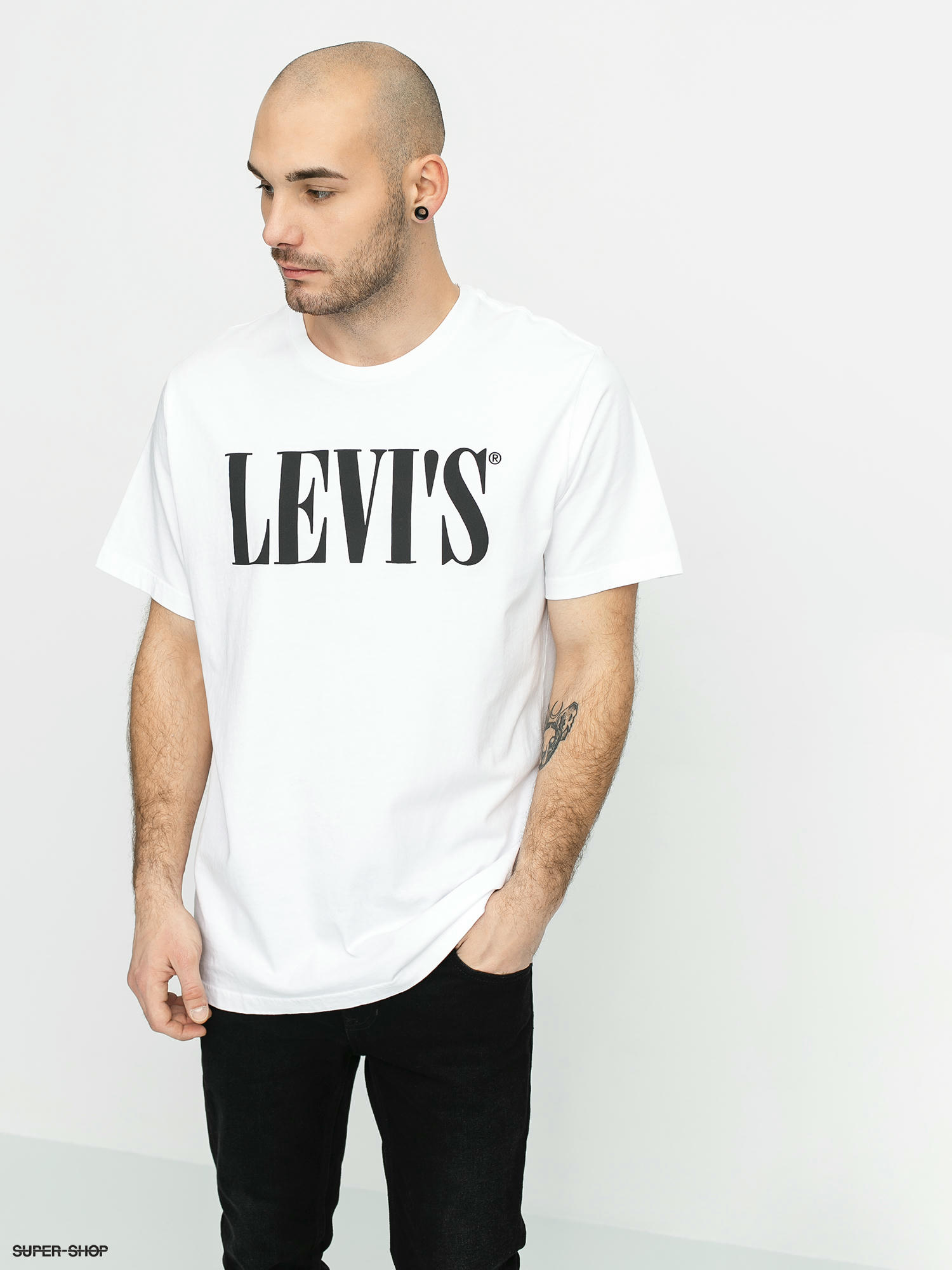 levi's serif logo t shirt