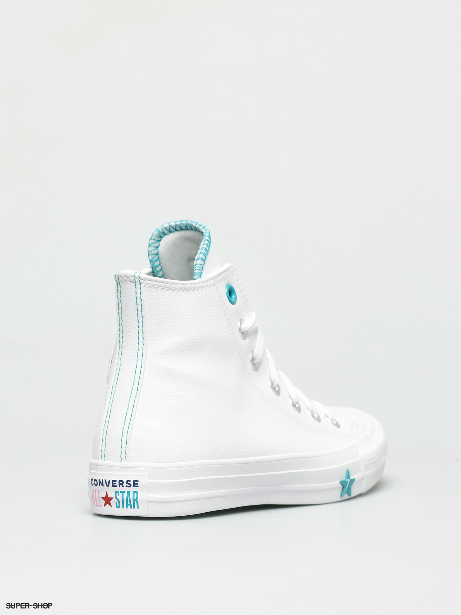 white and turquoise converse