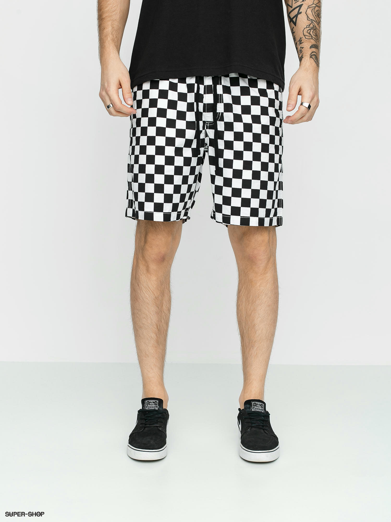 checkerboard pants vans