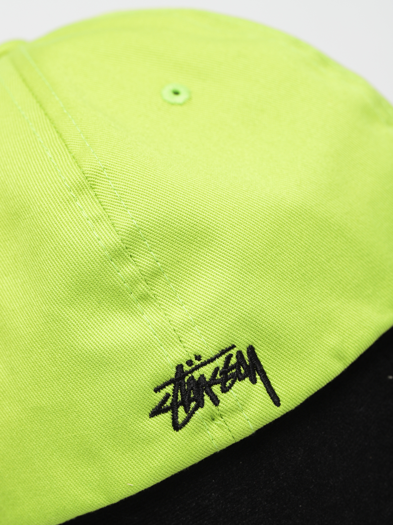 Stussy Bent Crown Fitted Low ZD Cap (lime)