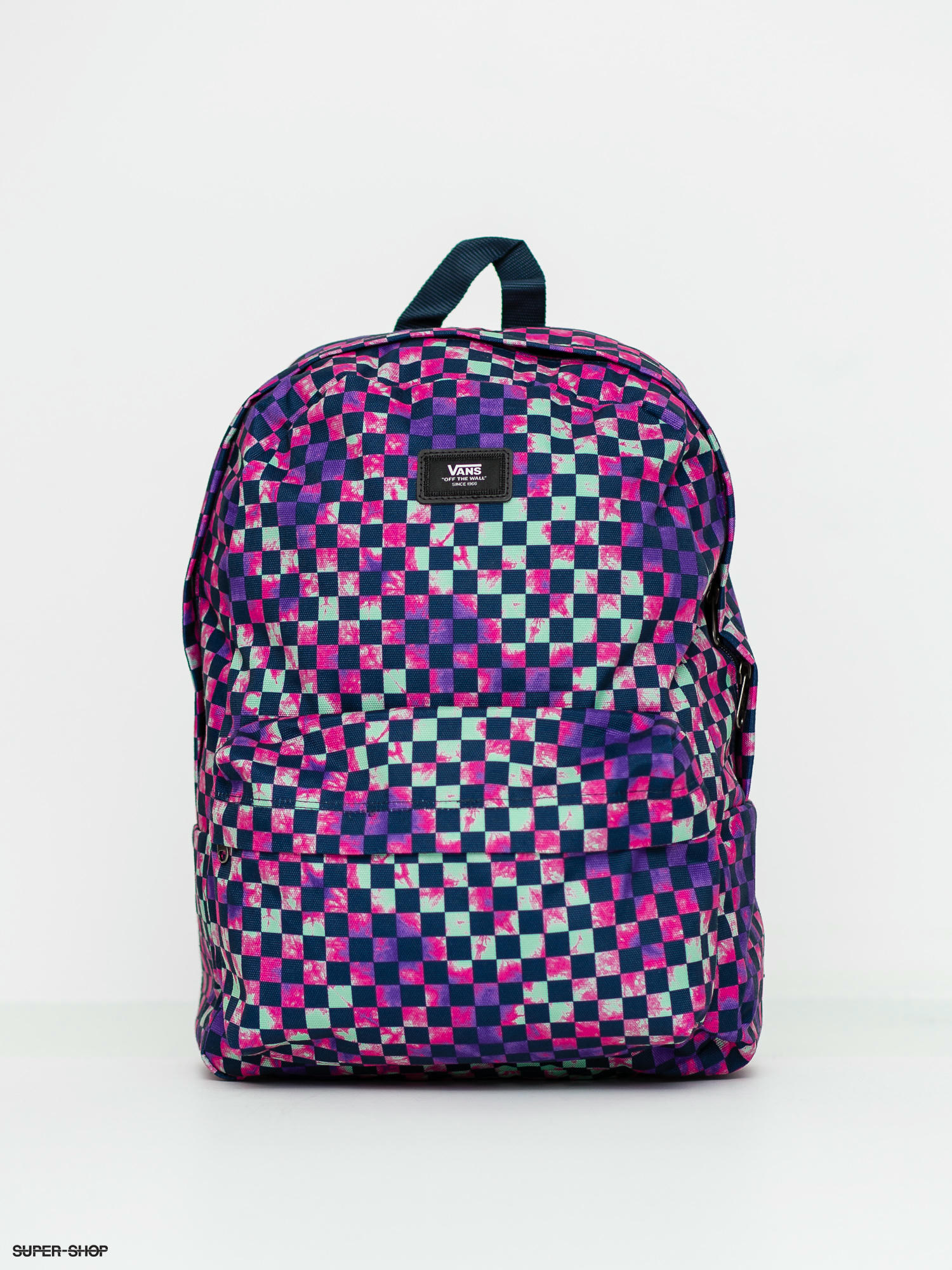 vans old skool iii rainbow checkerboard backpack