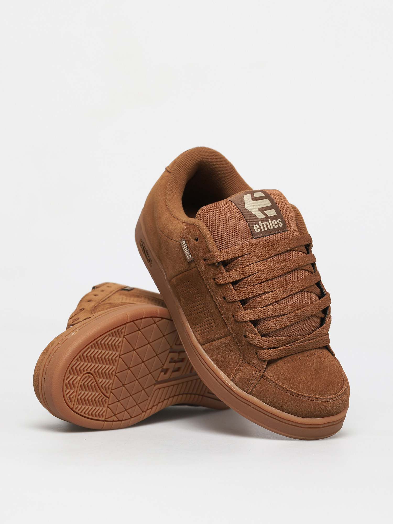 Etnies Kingpin Shoes brown brown gum gold