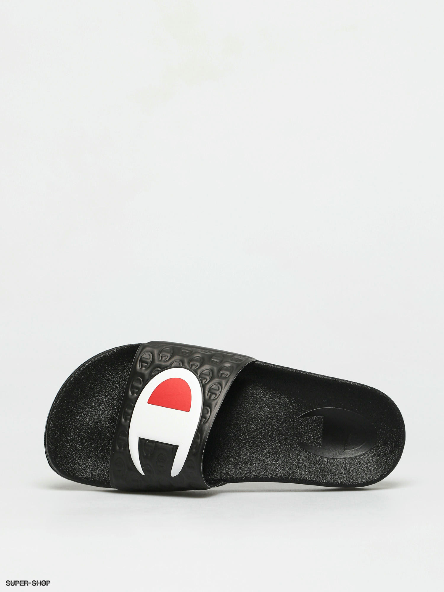 red and white champion slides