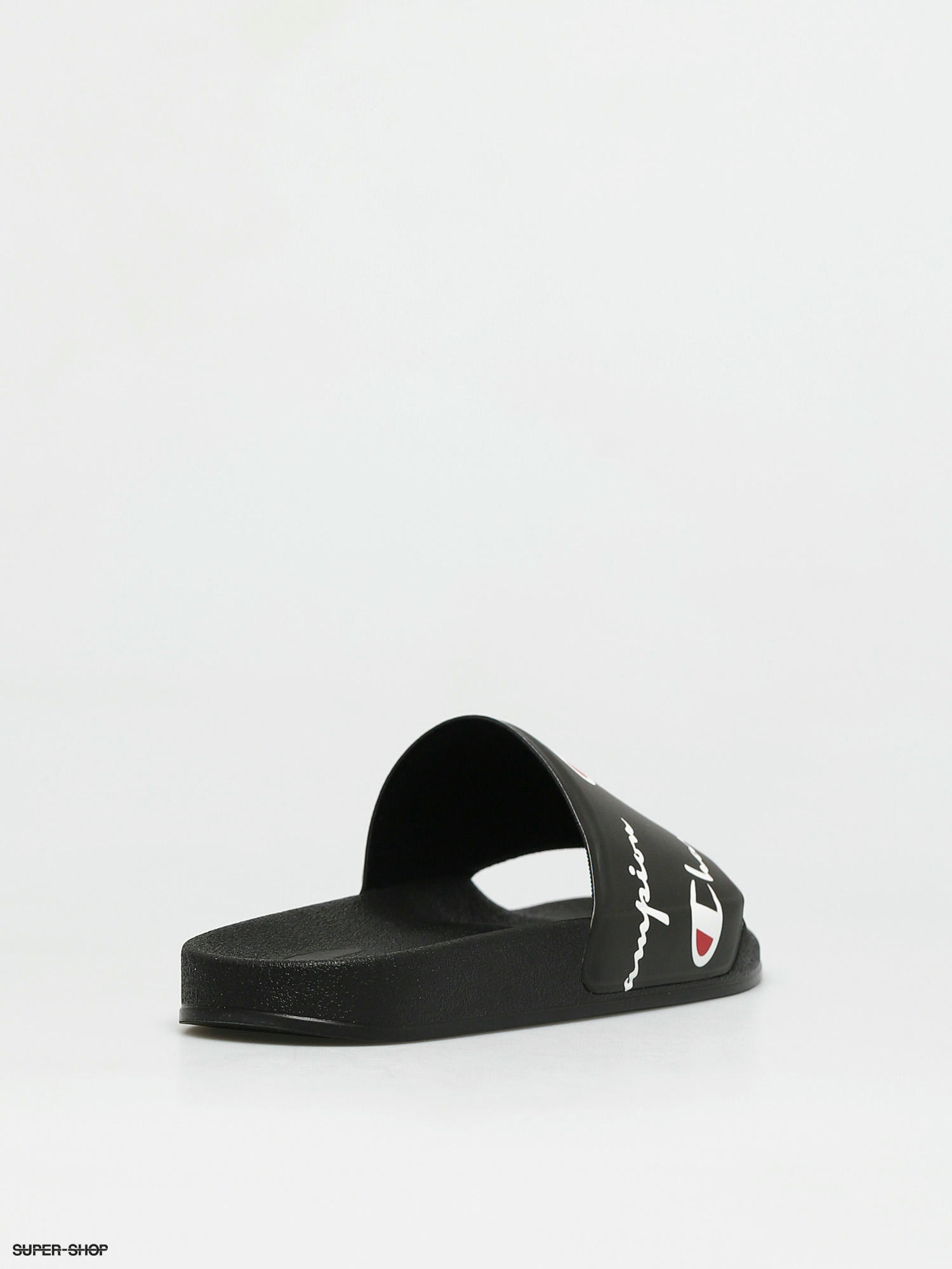 all black champion slides