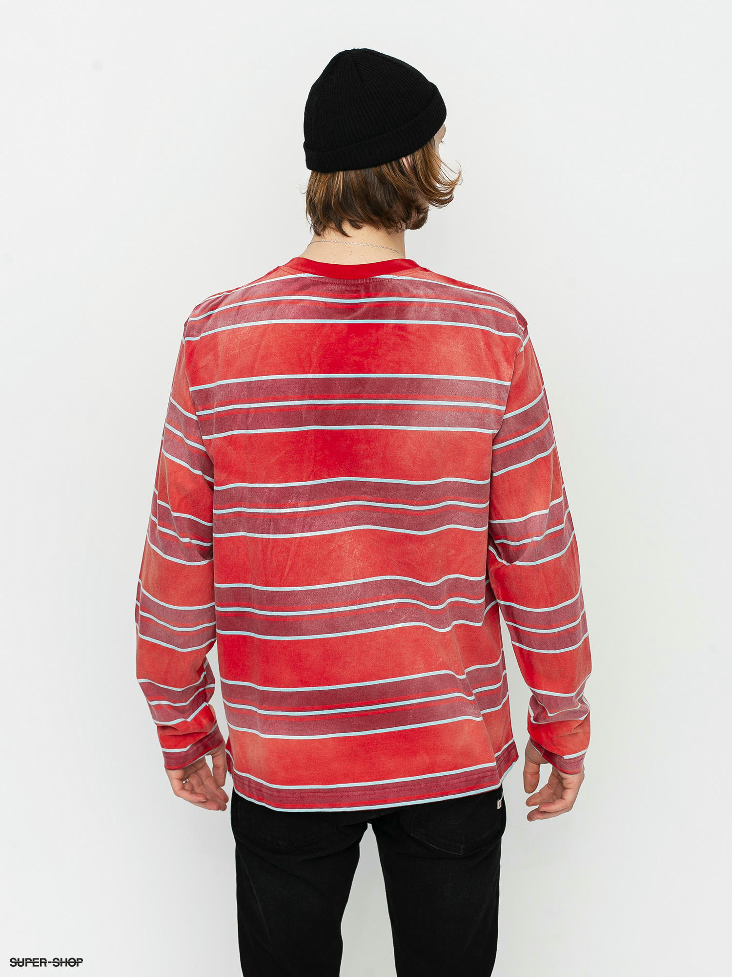 Stussy bleach discount stripe shirt