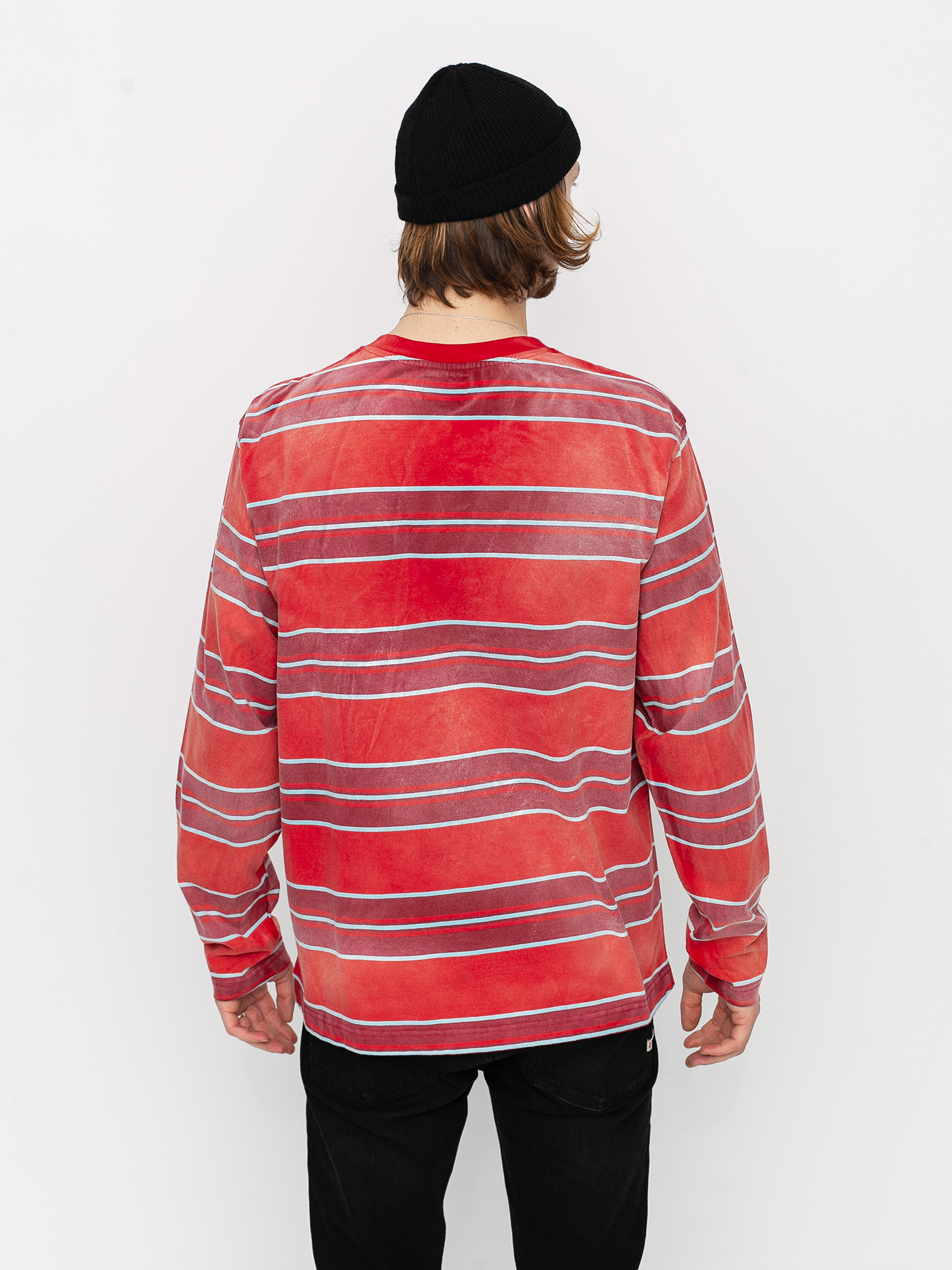 Stussy Bleach Stripe Longsleeve (red)