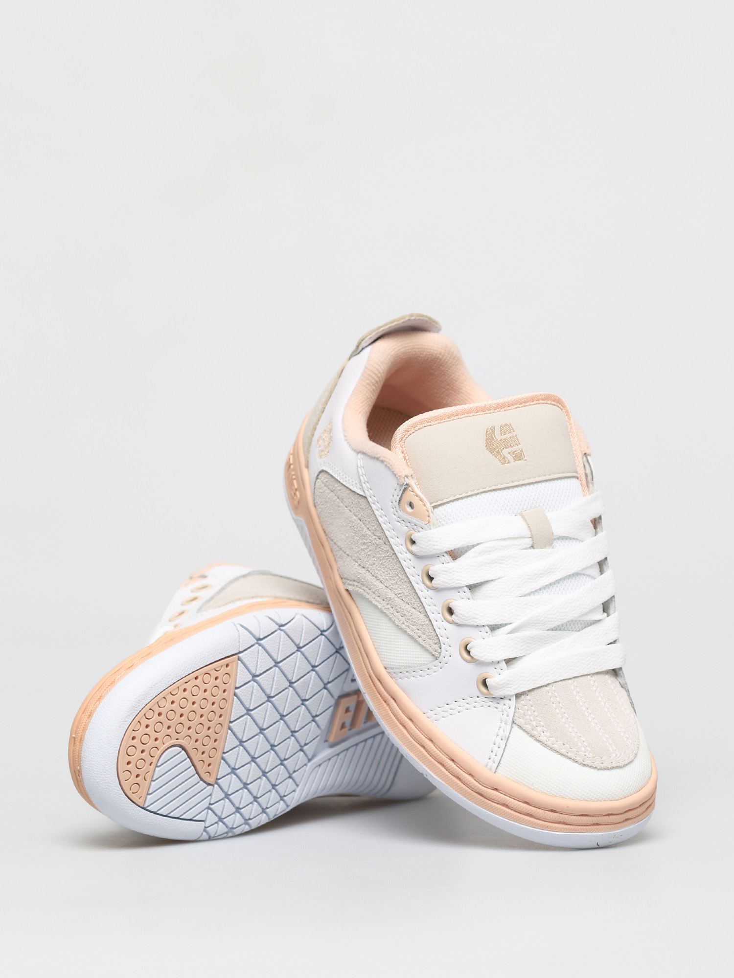 etnies white and pink