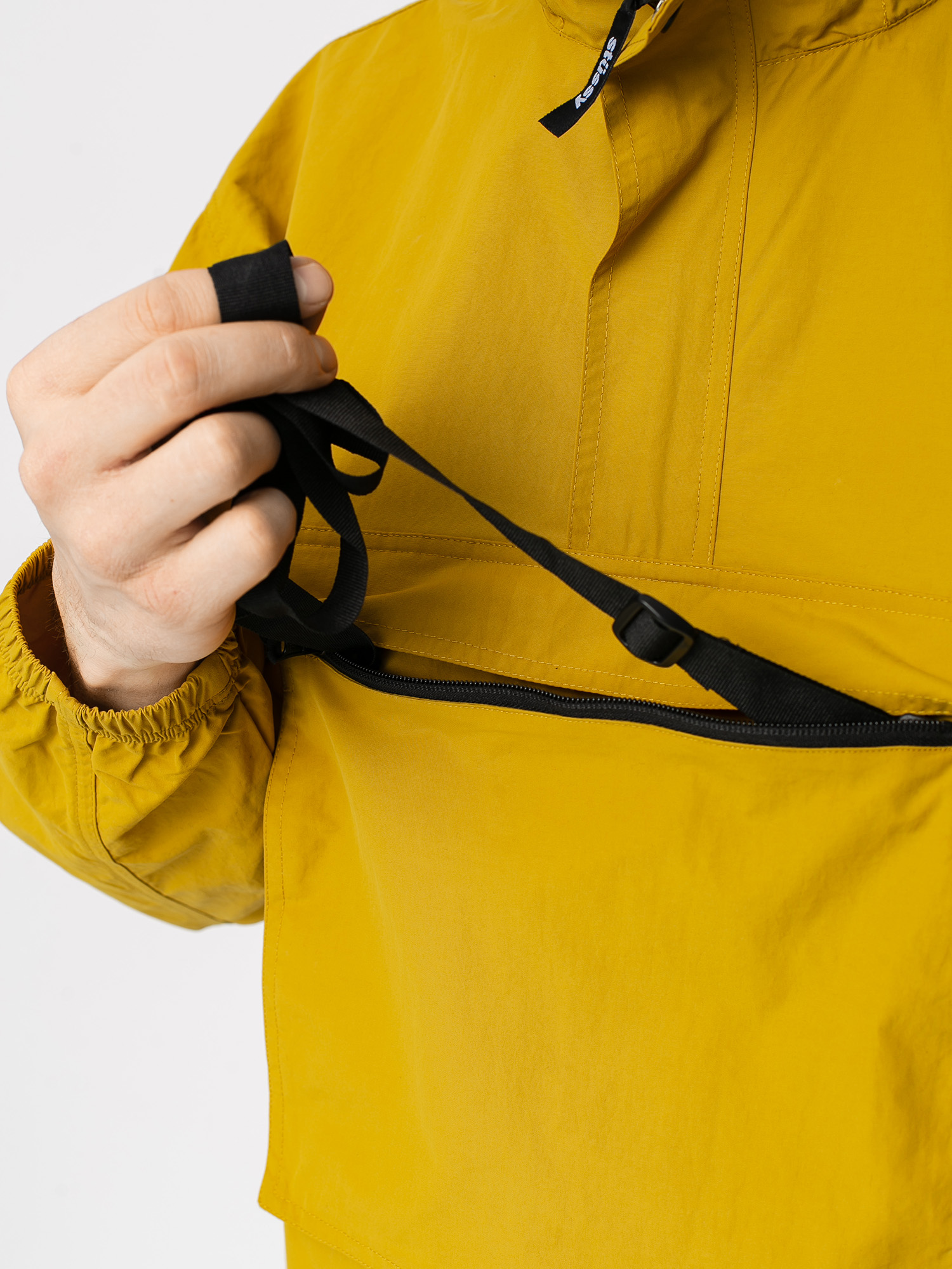 Stussy Packable Anorak Jacket (mustard)