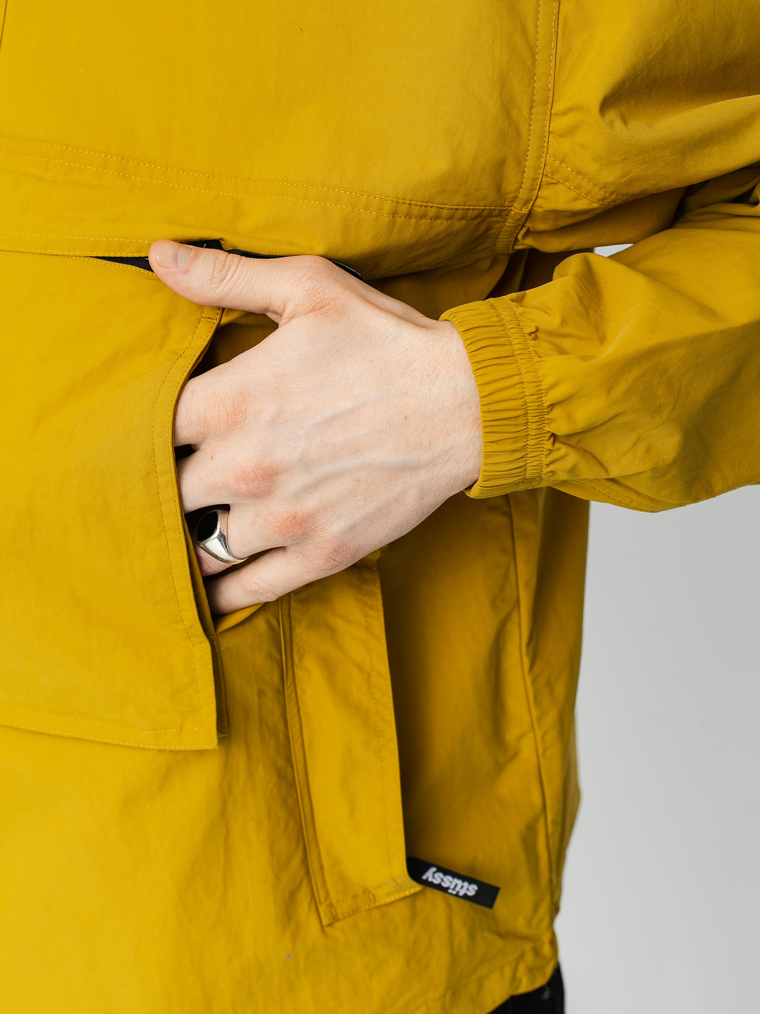 Stussy Packable Anorak Jacket (mustard)