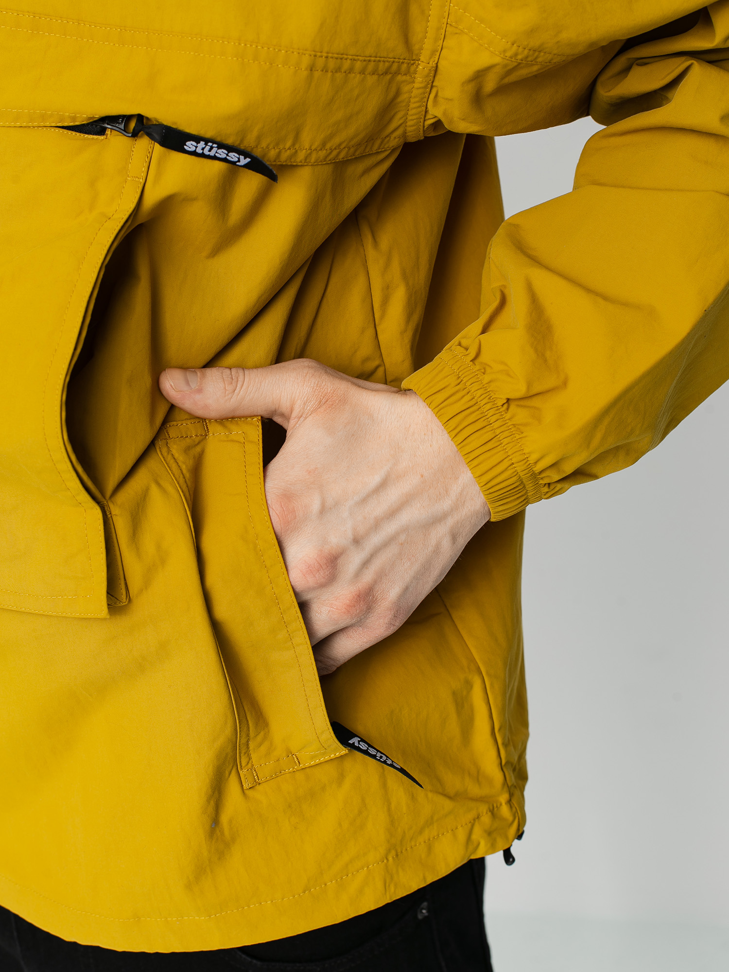Stussy Packable Anorak Jacket (mustard)