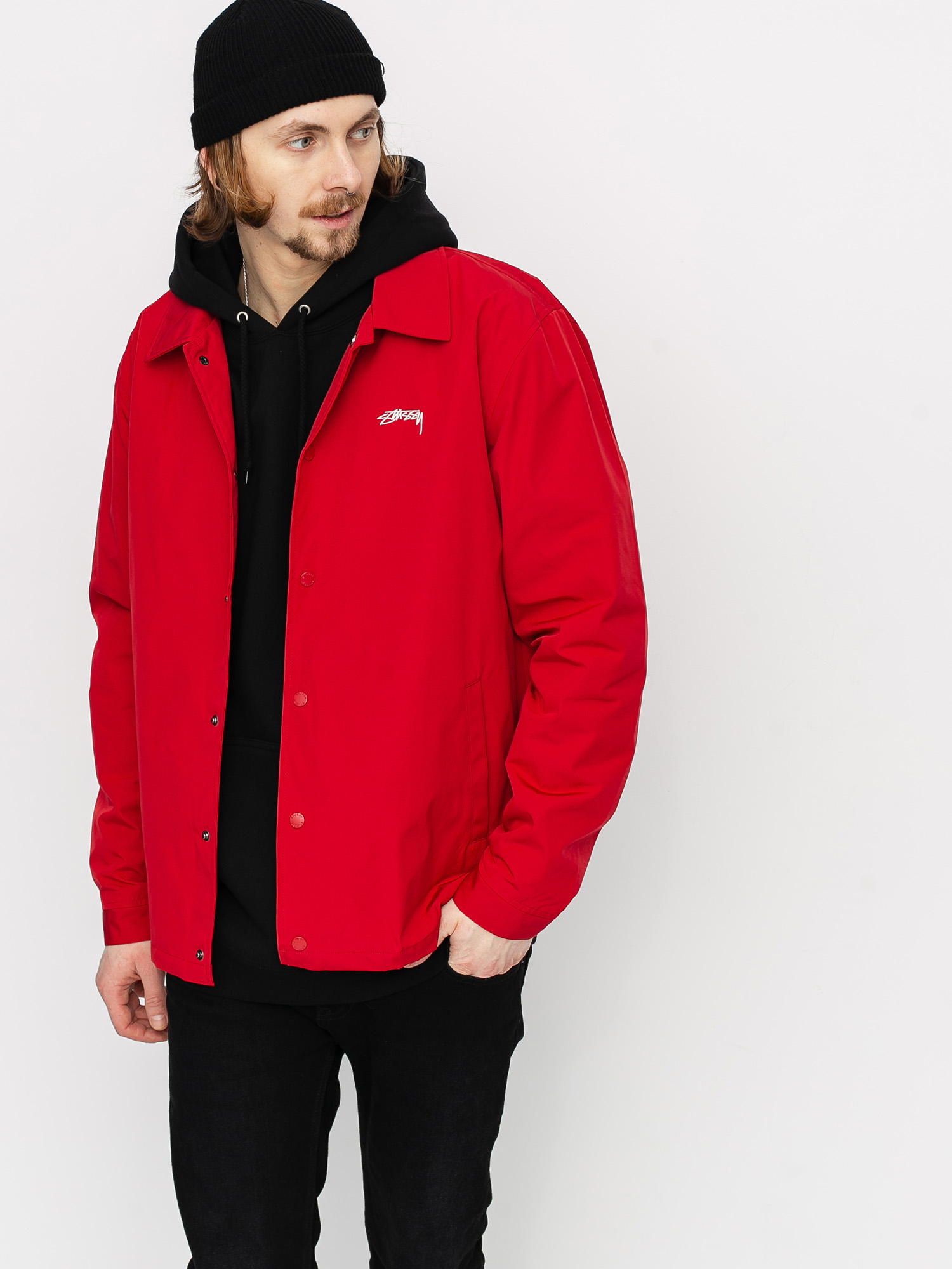 Stussy Classic Coach Jacket (burnt red)