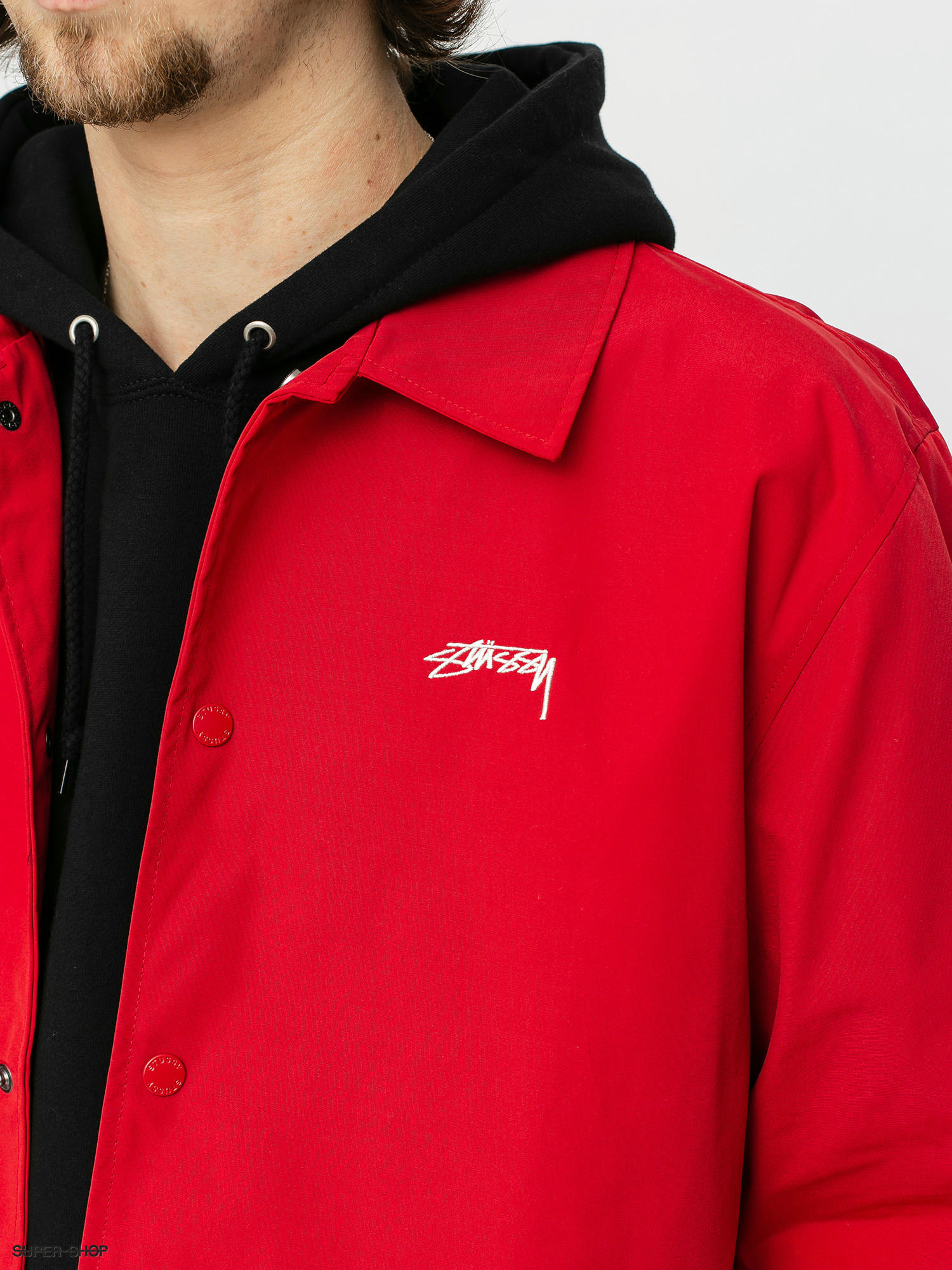 Stussy Classic Coach Jacket (burnt red)