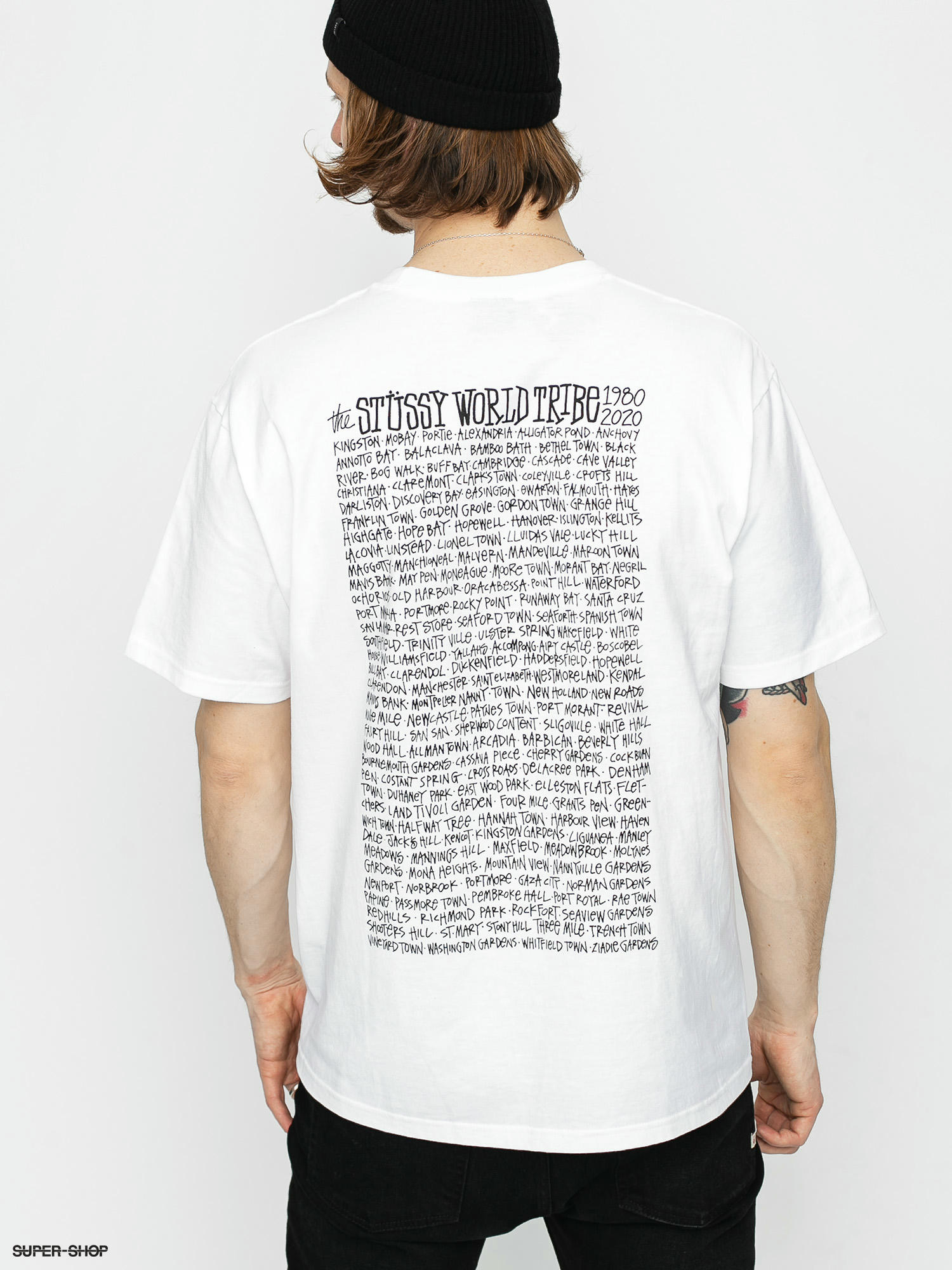 STUSSY JAMAICA WORLD TRIBE TEE WHITE最終価格 - Tシャツ