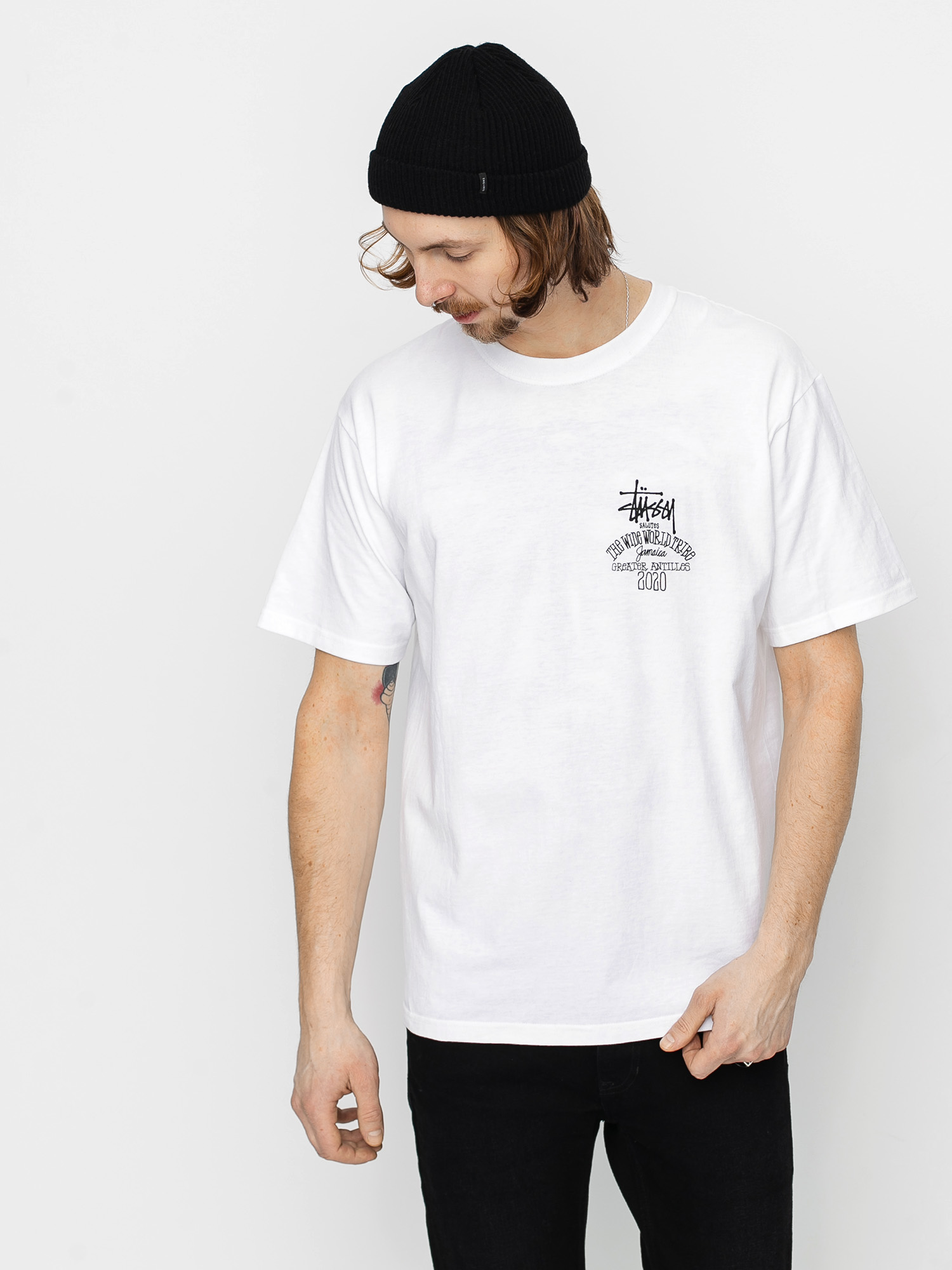 Stussy Jamaica World Tribe T-shirt (white)